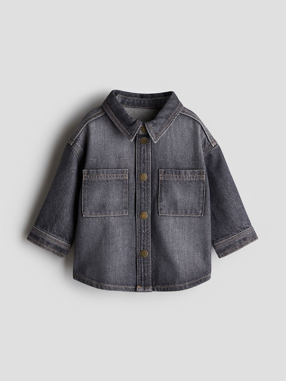 

H&M Denim Shirt, Grey