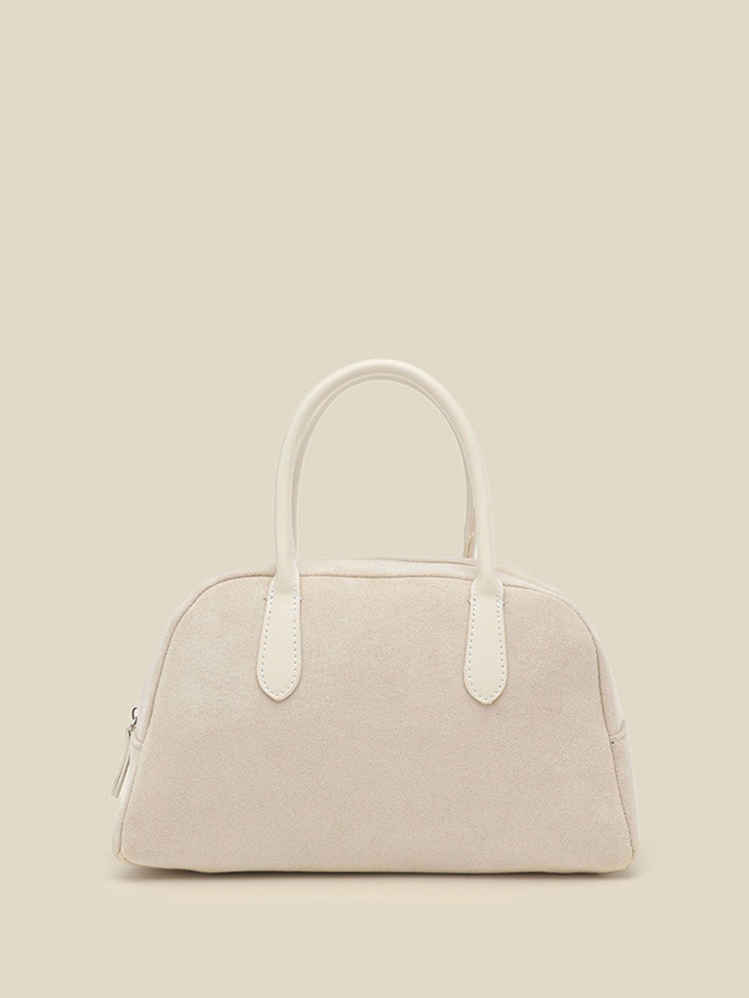 

StyleCast Women Solid Structured Handheld Bag, Off white