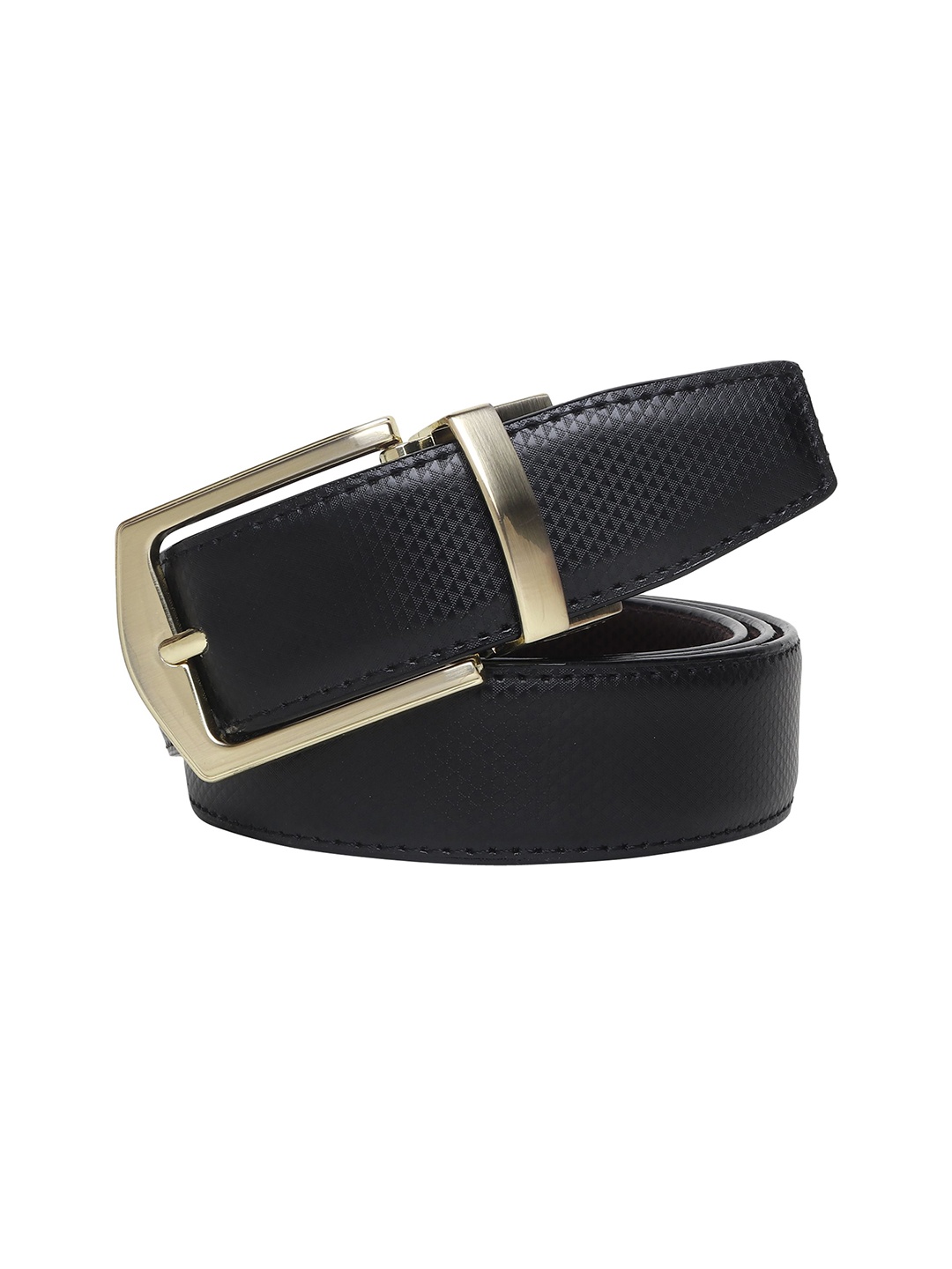 

Provogue Men Textured Formal Belt, Black