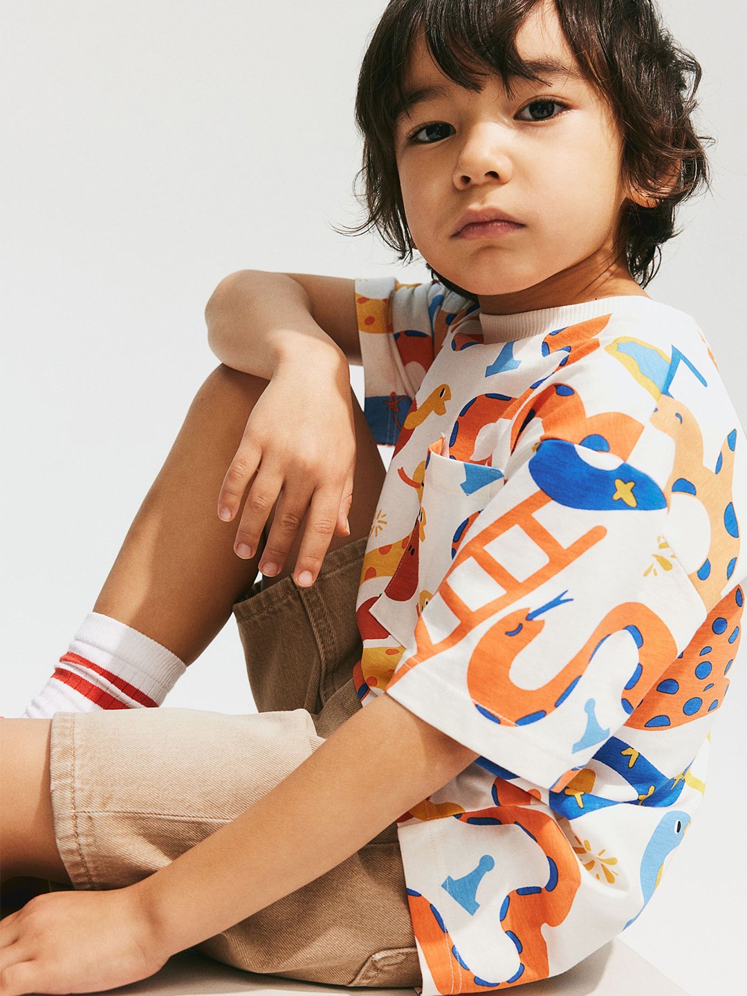 

H&M Printed T-shirt, White