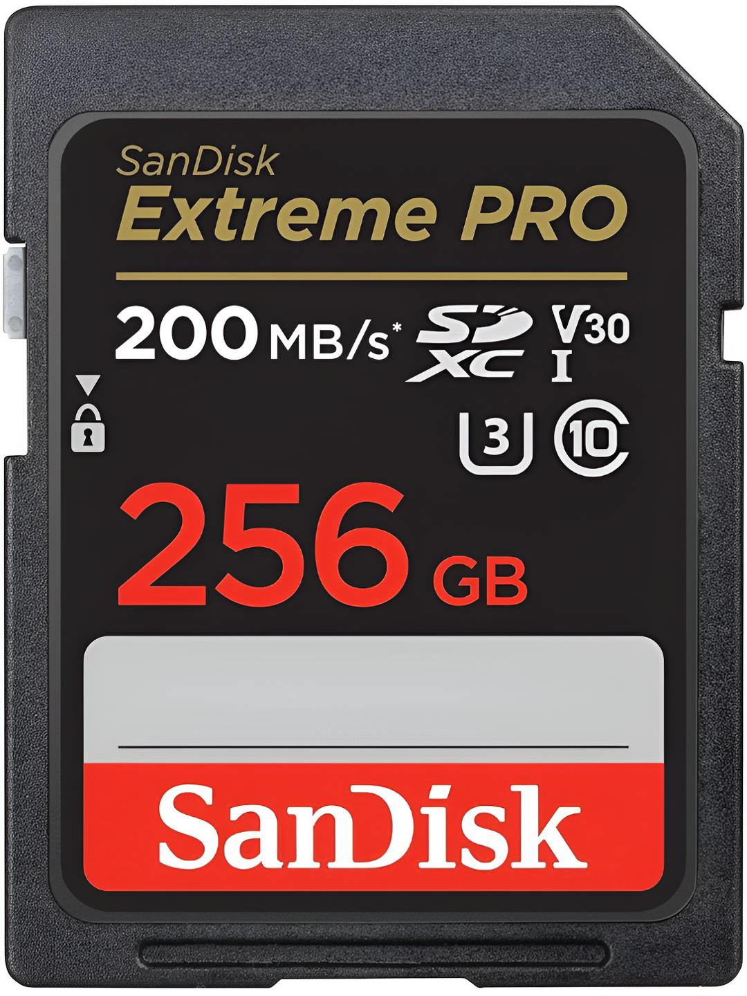 

Sandisk Extreme Pro SD UHS 256GB Memory Card, Black