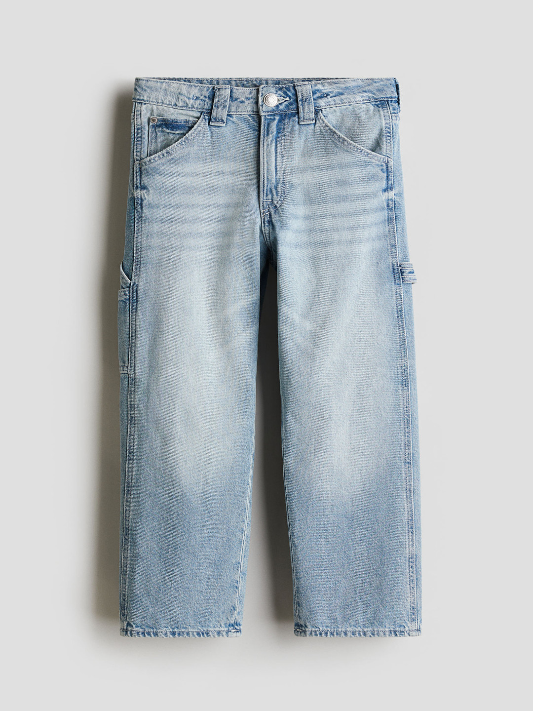

H&M Loose Fit Carpenter Jeans, Blue