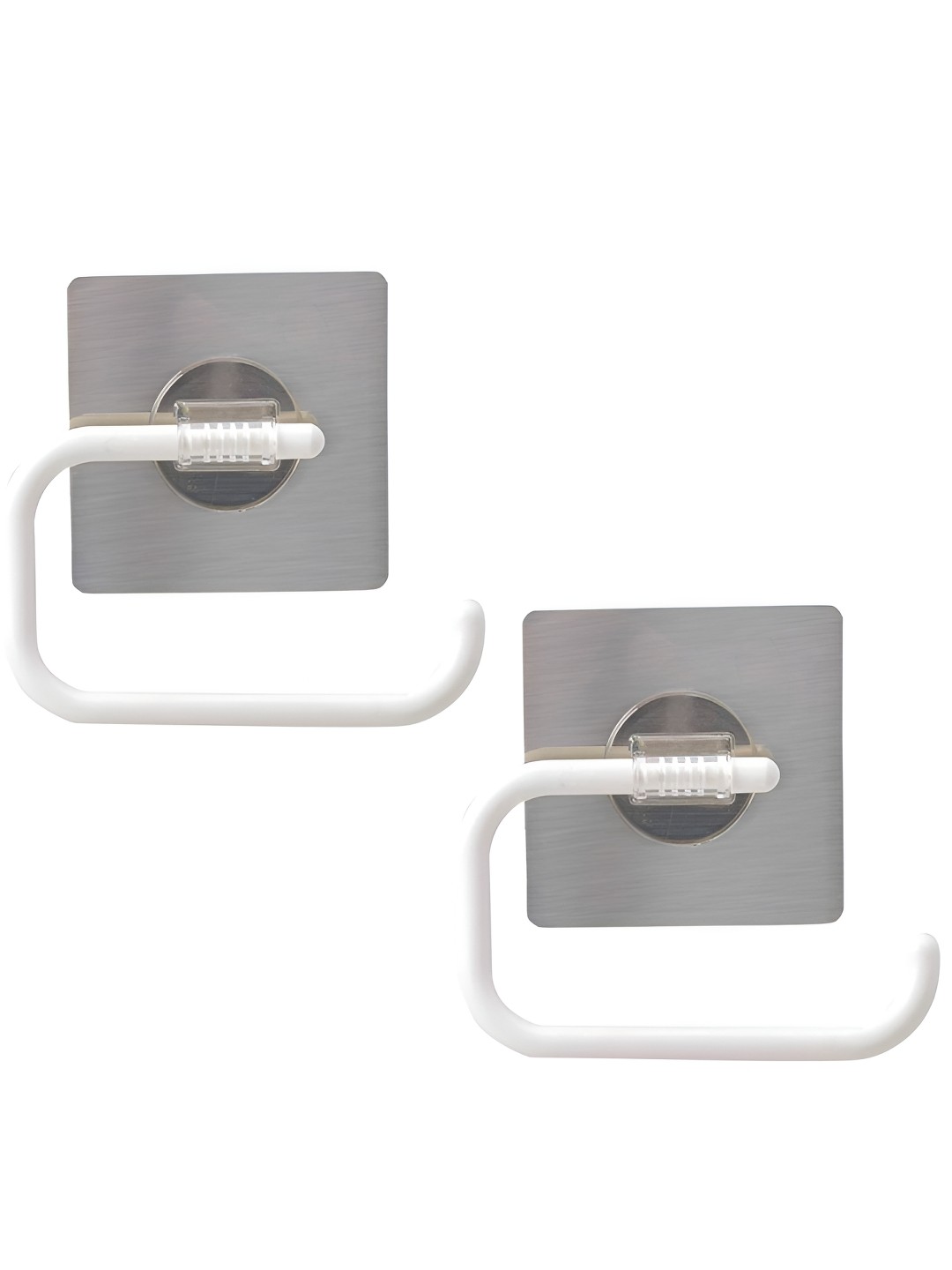 

HOKIPO White 2 piece Solid Plastic Towel Holder