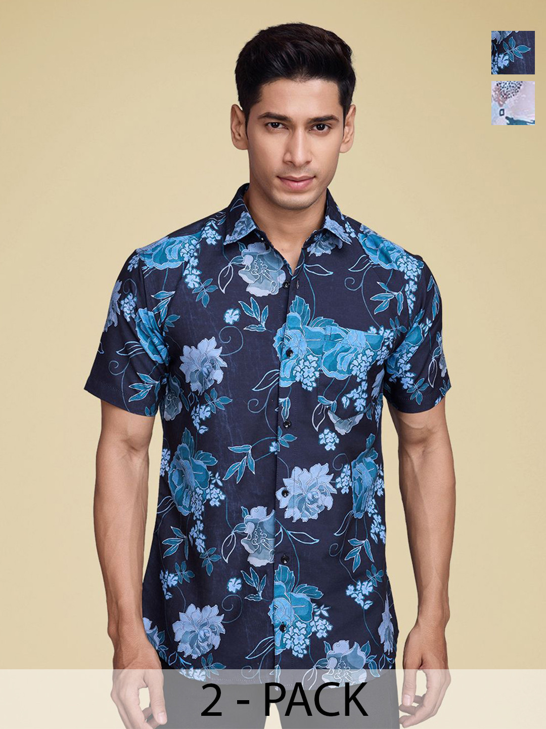 

SZN Men Standard Floral Opaque Printed Casual Shirt, Multi
