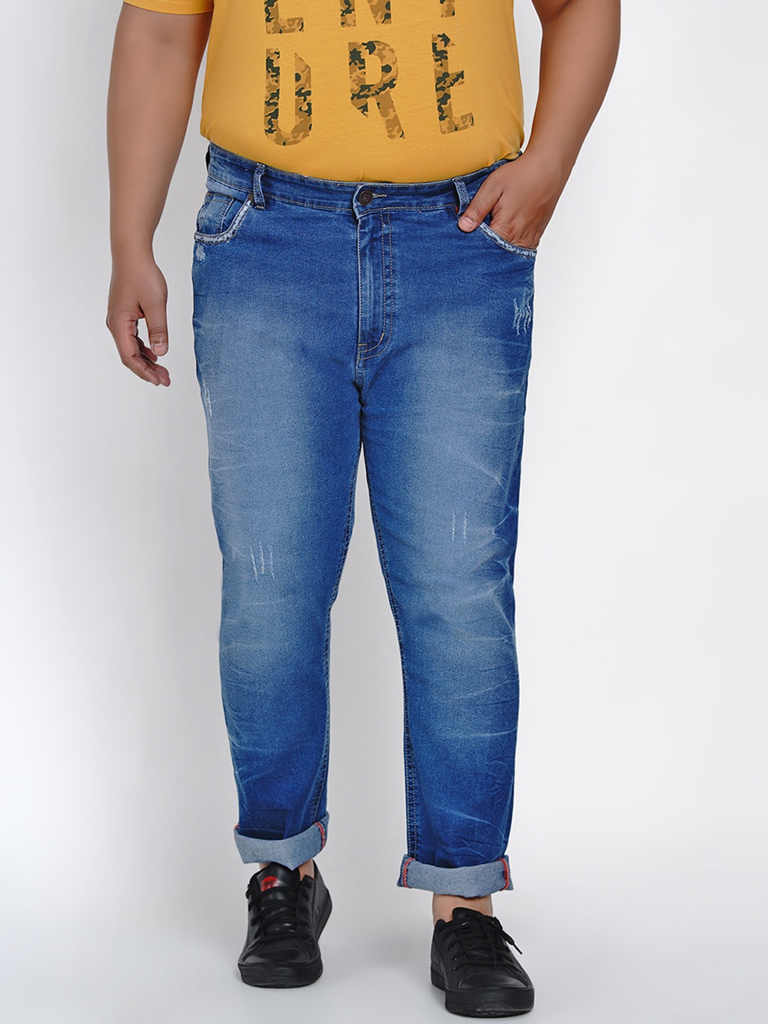 

John Pride Men Comfort Light Fade Jeans, Blue