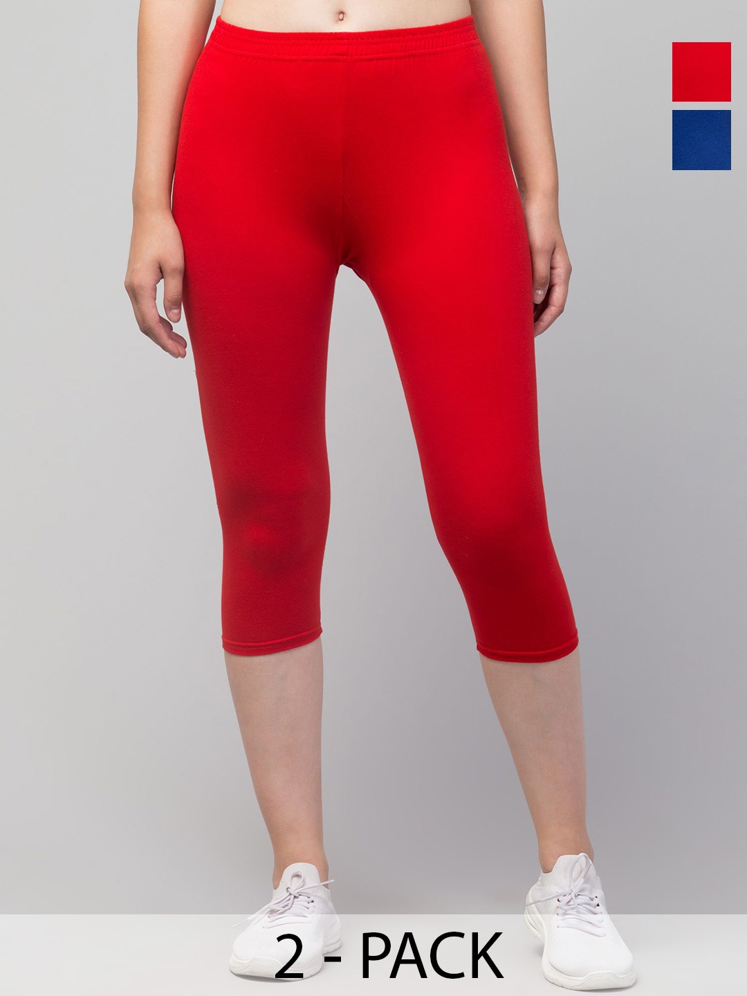 

CKARFE Women Capris, Red