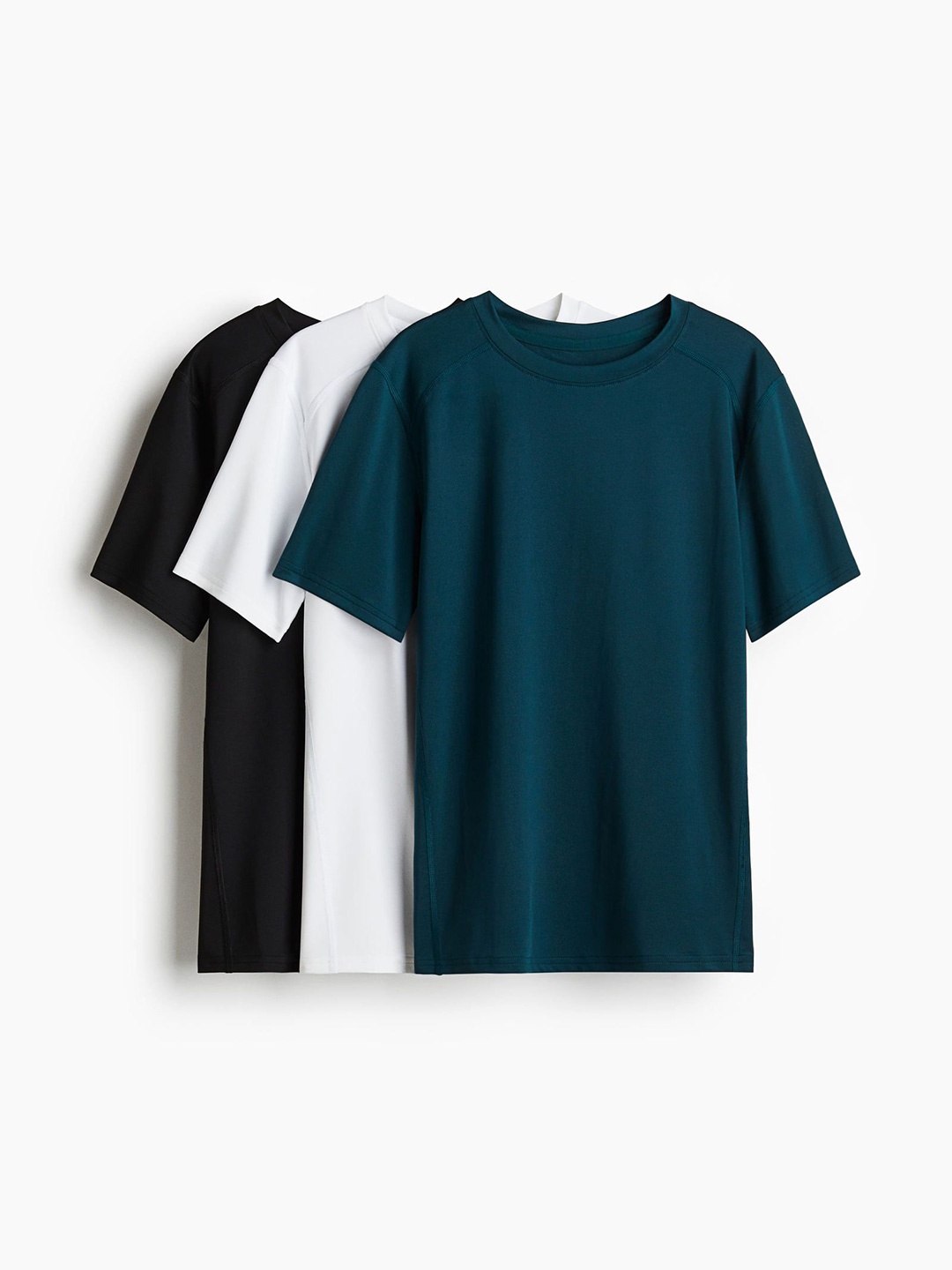 

H&M 3-Pack Sports Tops With Drymove, Turquoise blue