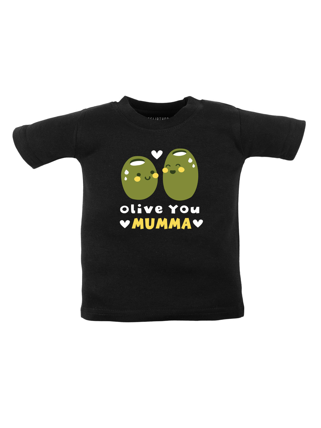

FFLIRTYGO Unisex Kids Typography Printed Round Neck Cotton T-shirt, Black
