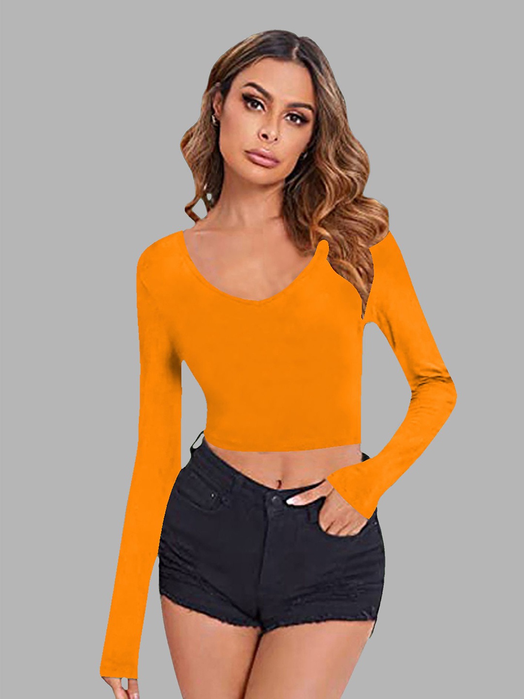 

Dream Beauty Fashion Crop Top, Yellow