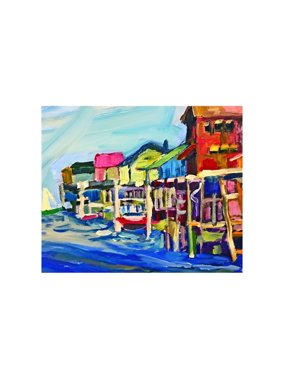 

Inephos Blue & Yellow Canvas Wall Art