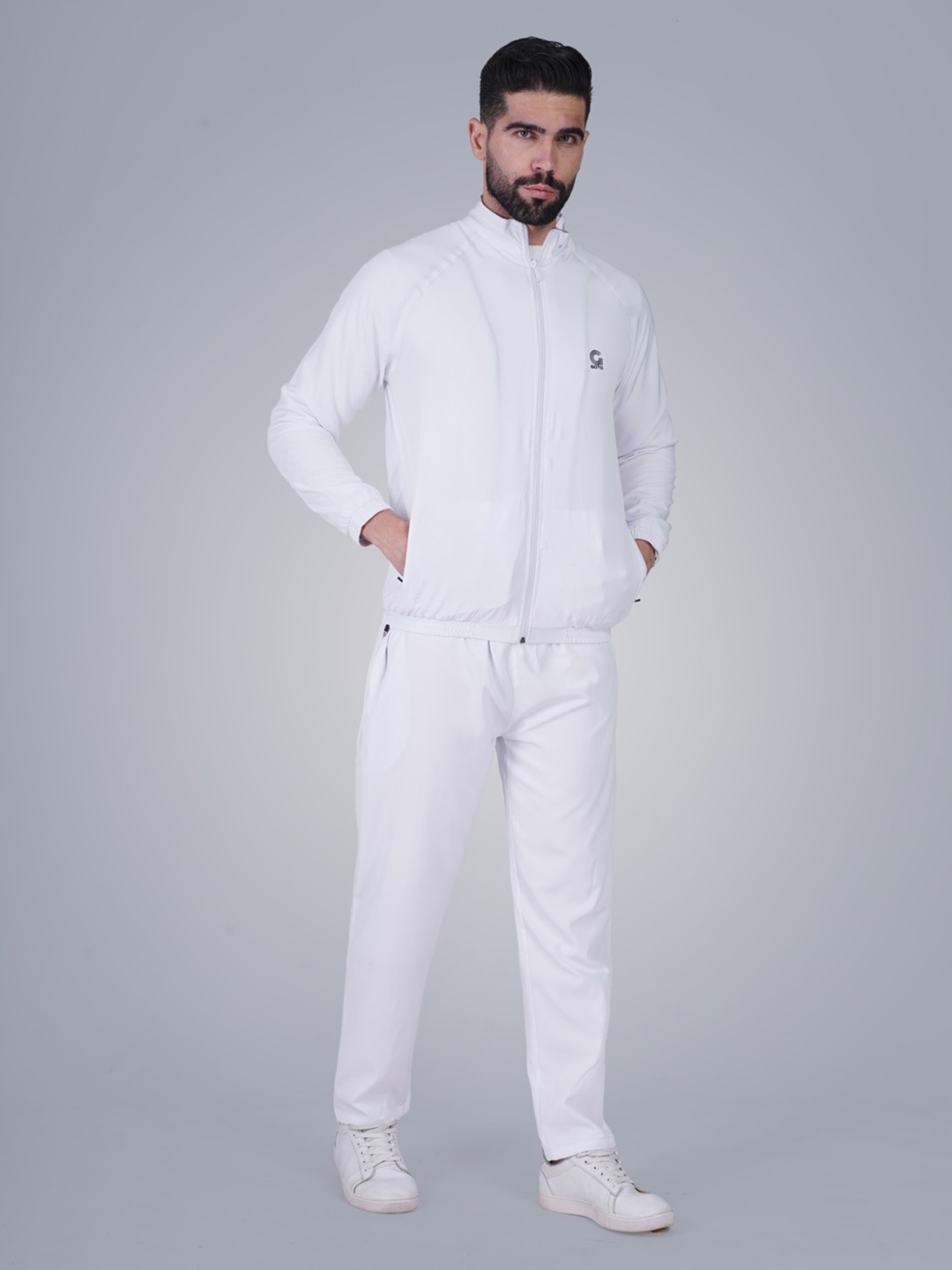 

GOTO Men Mid Rise Tracksuit, White