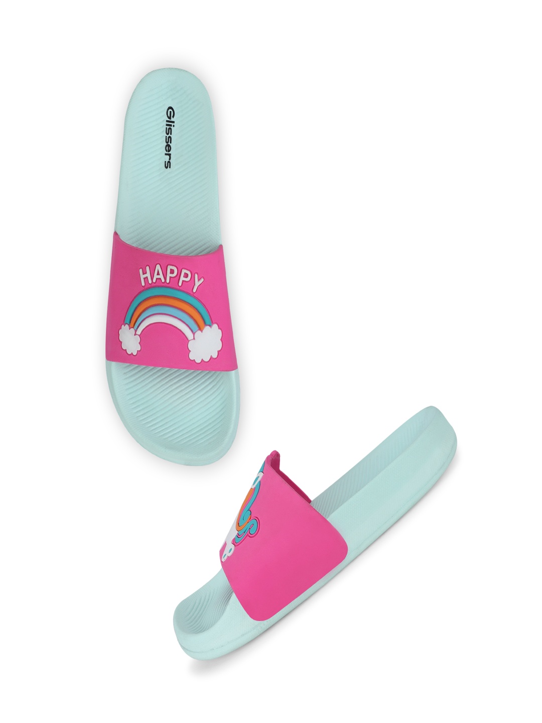 

GLISSERS Kids Self Design Sliders, Blue