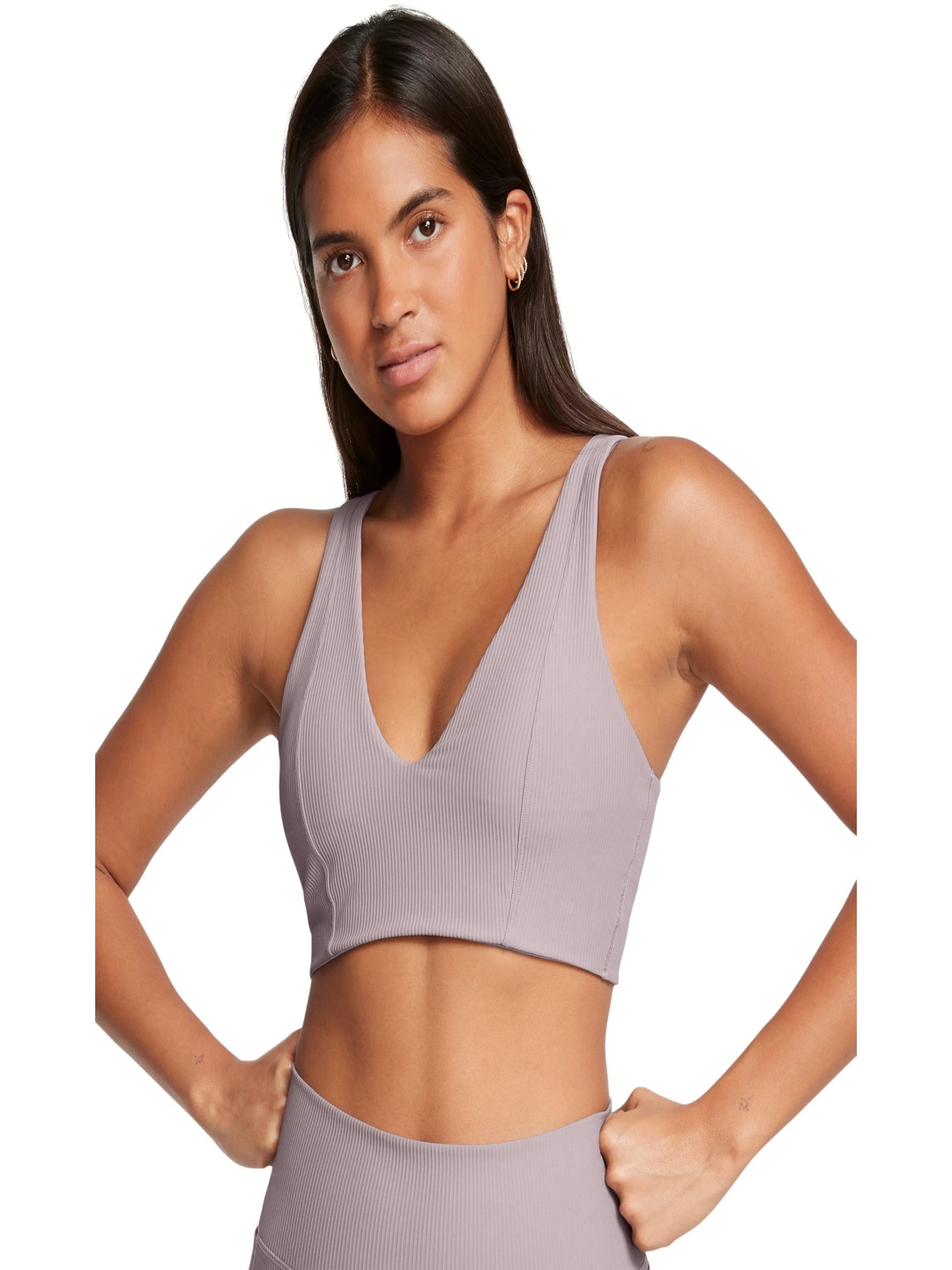 

UNDER ARMOUR Women Meridian Rib Bralette Bra, Grey