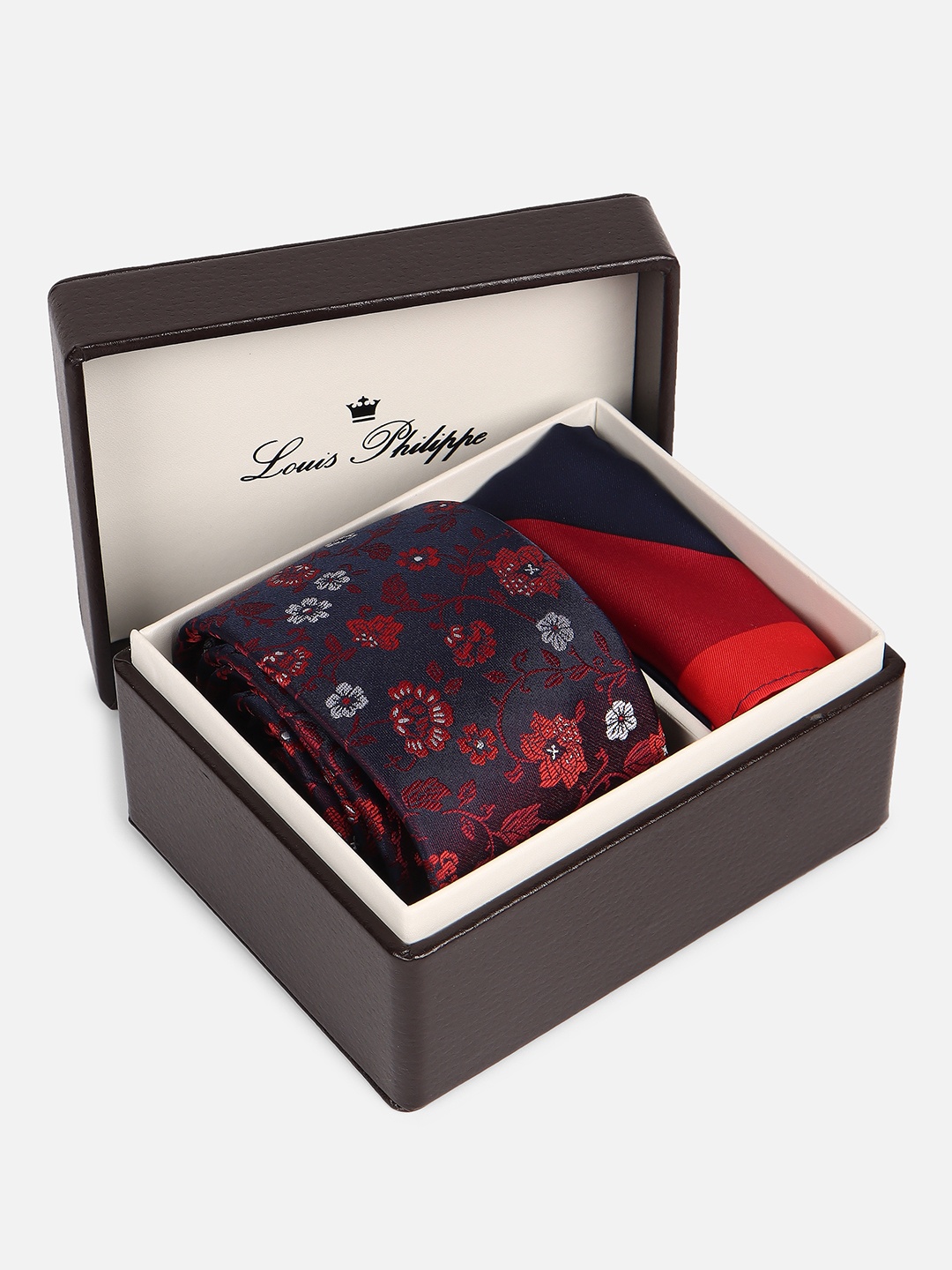 

Louis Philippe Men Accessory Gift Set, Red