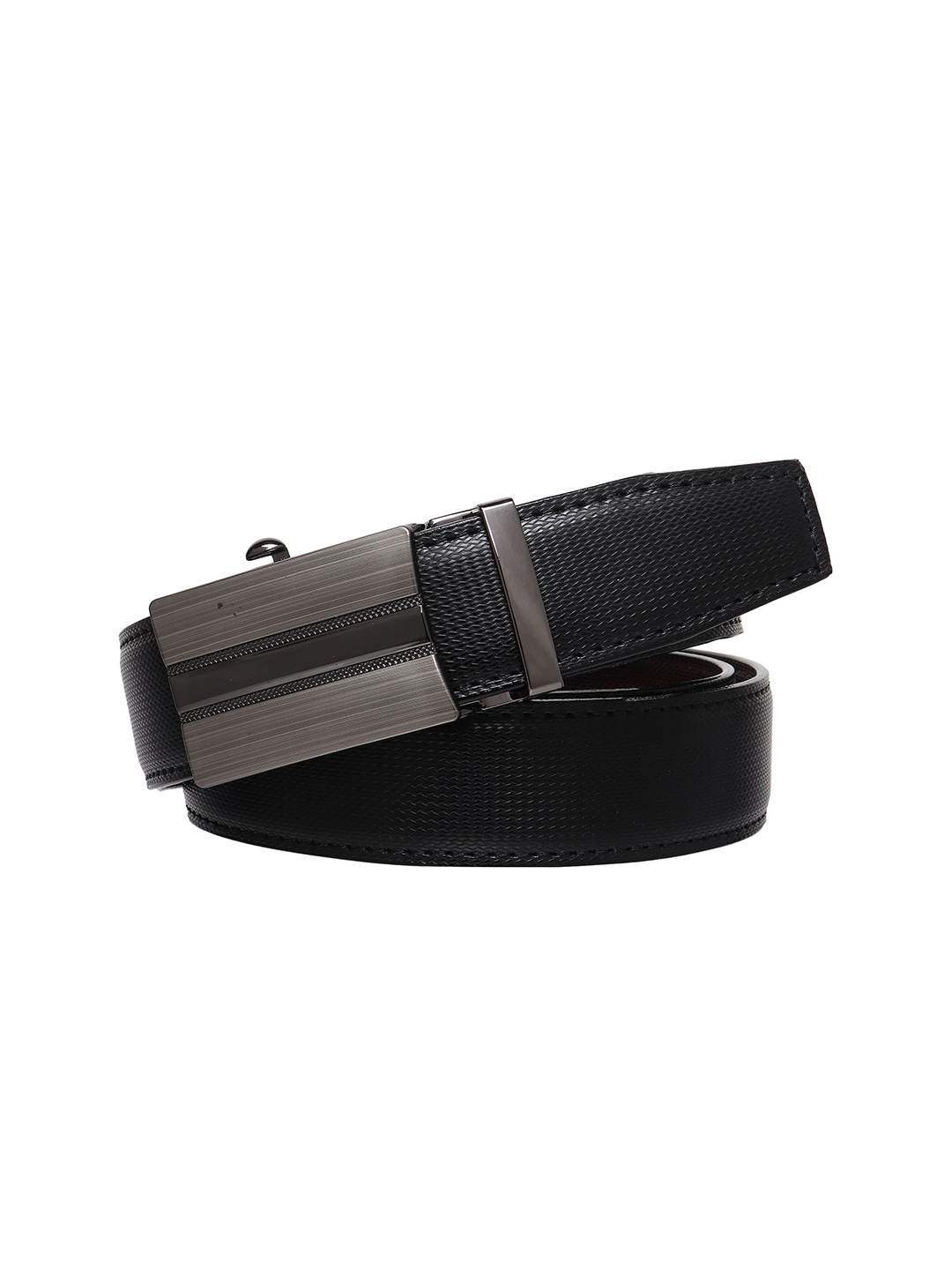 

Provogue Men Textured Reversible Formal Belt, Black