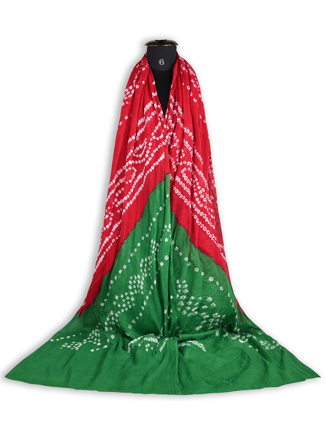

Wish Karo Printed Tie and Dye Dupatta, Green