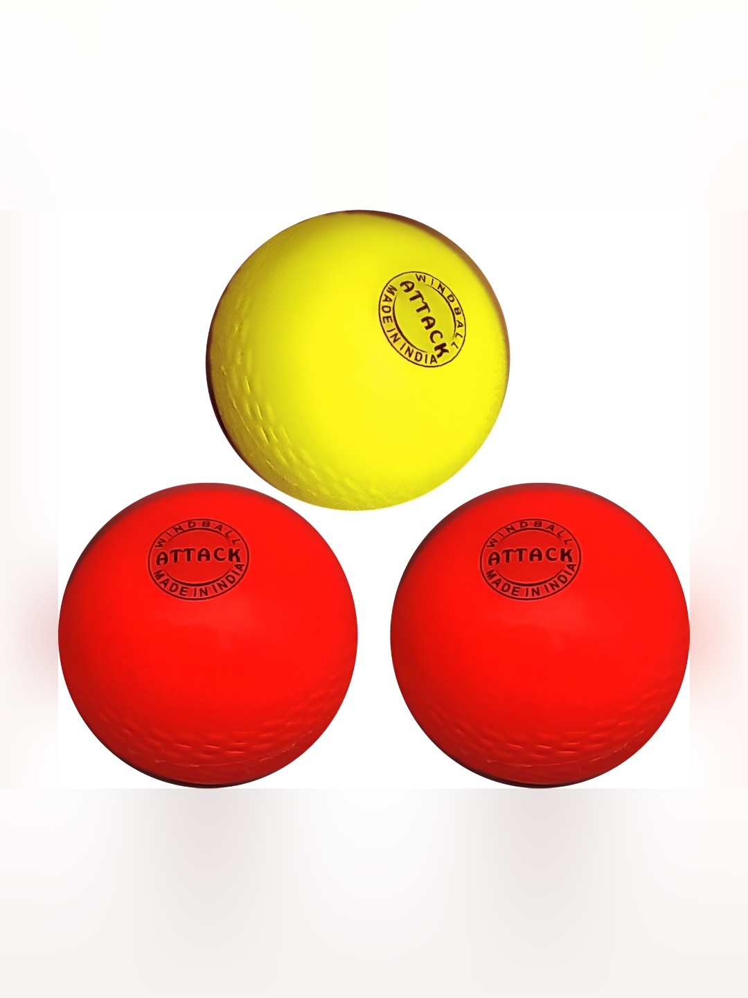 

HackerX 3-Pcs Sports Wind Balls, Yellow