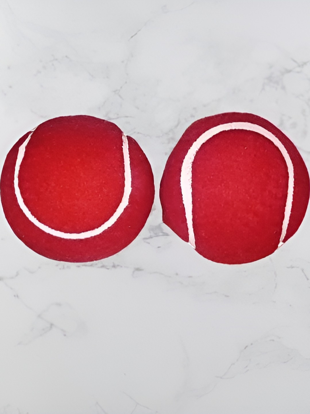 

HackerX Set Of 2 Tennis Sport Ball, Red