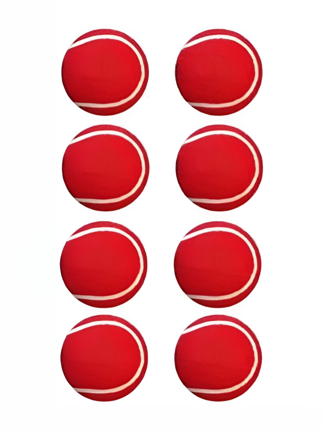 

HackerX Pack Of 8 Rubber Tennis Ball, Red