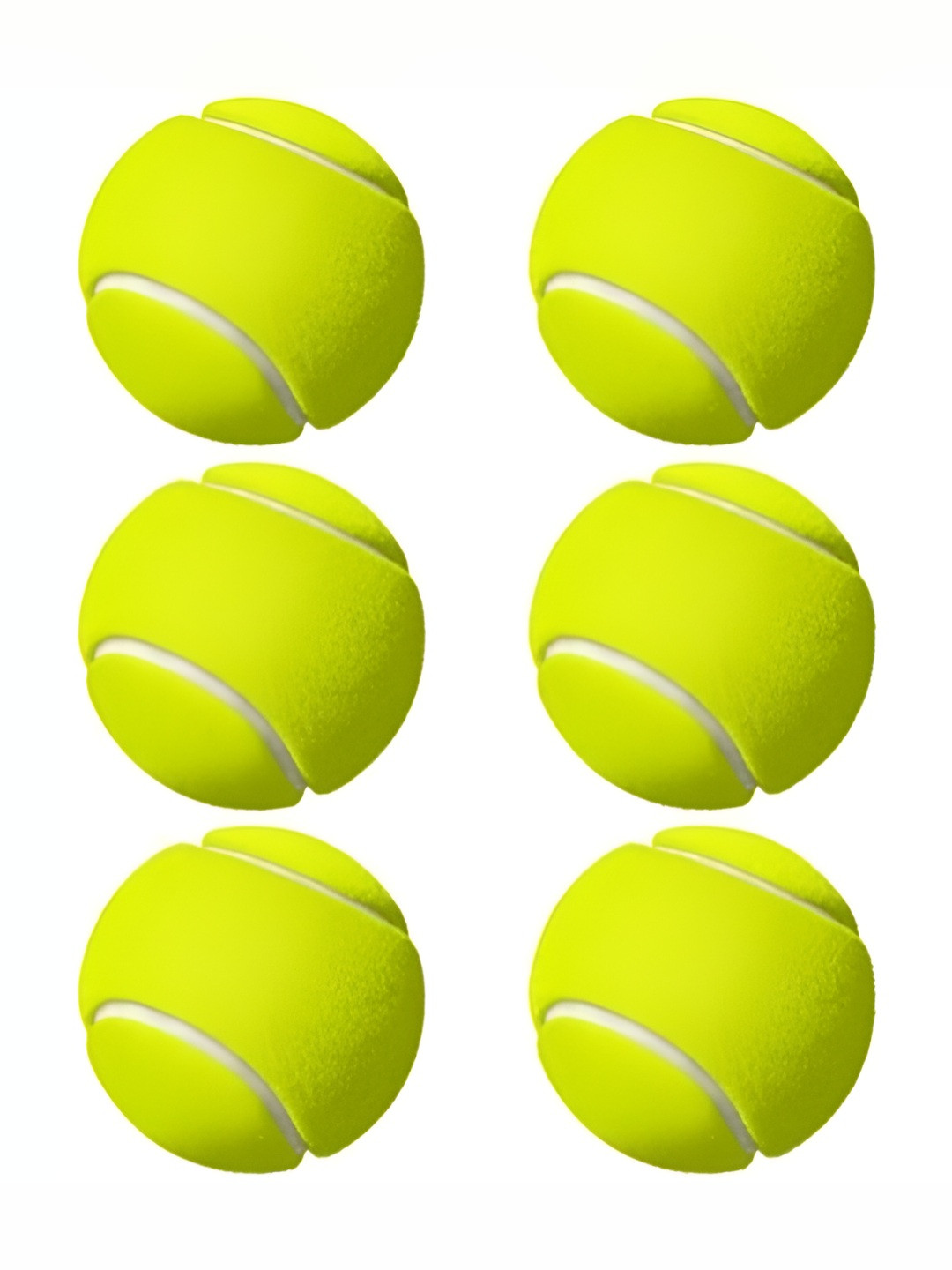 

HackerX 6-Pcs Smooth Trainy Sports Tennis Balls, Green