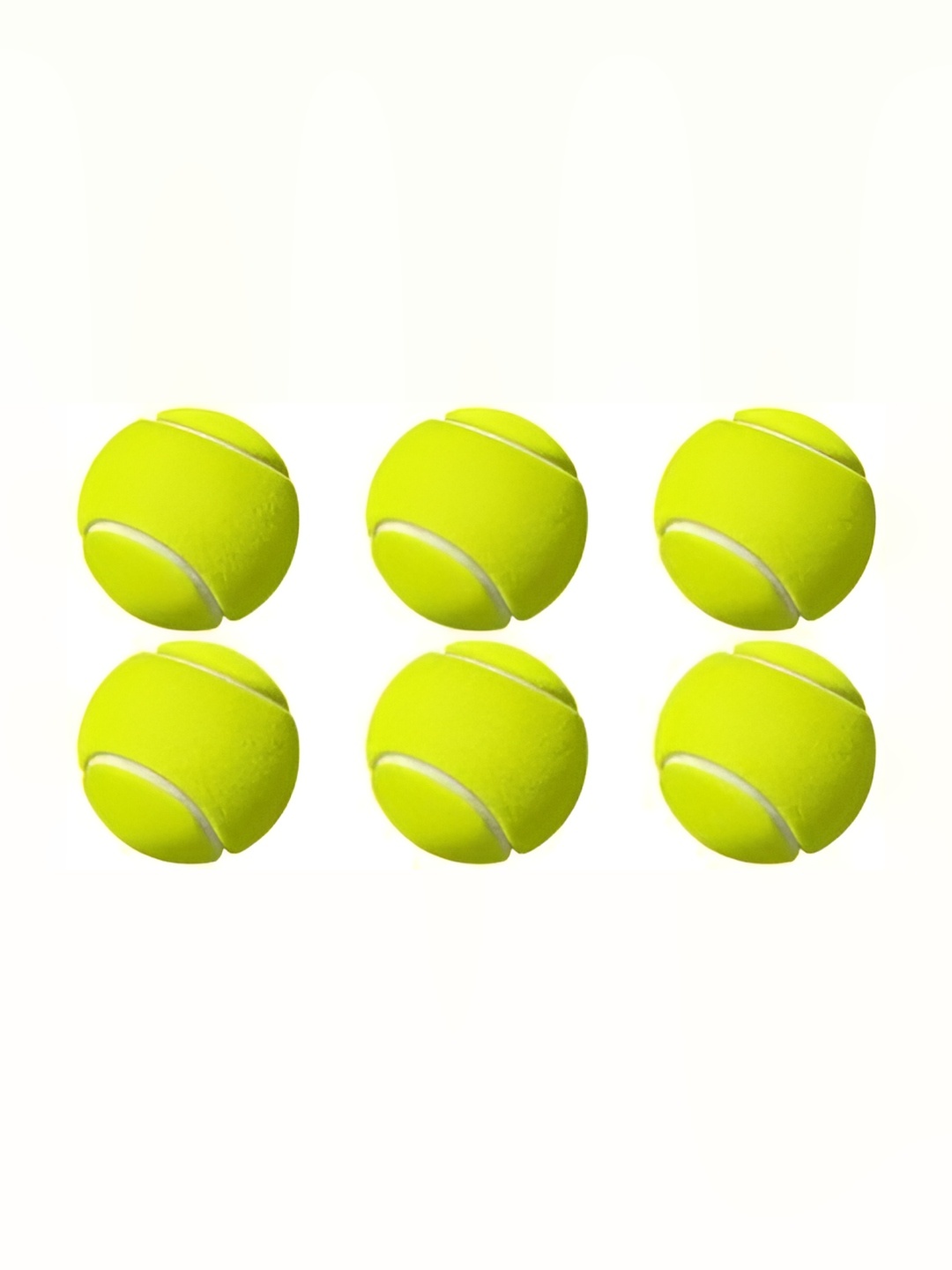 

HackerX Pack Of 6 Trainy Sports Tennis Ball, Green