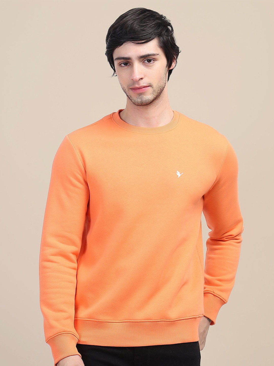 

AMSWAN Men Sweatshirt, Orange