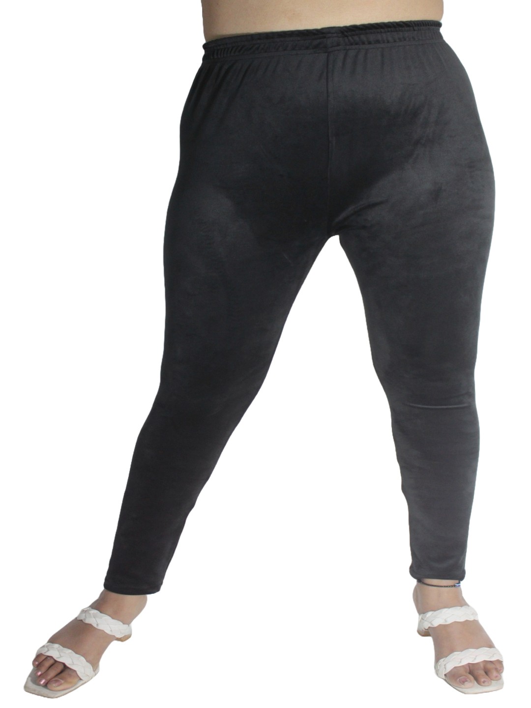 

PINK SHELL Women High Waist Ankle Length Leggings, Black
