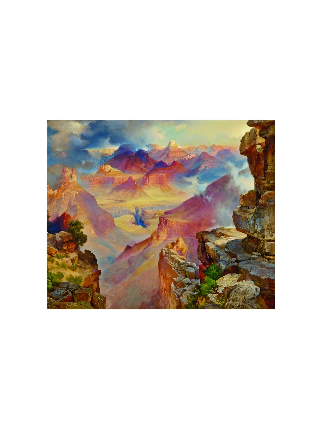 

Inephos Blue & Brown Floral and Botanical Canvas Wall Art