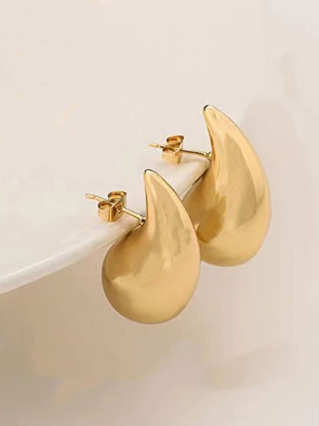 

Just Lil Things Contemporary Shaped Studs, Gold