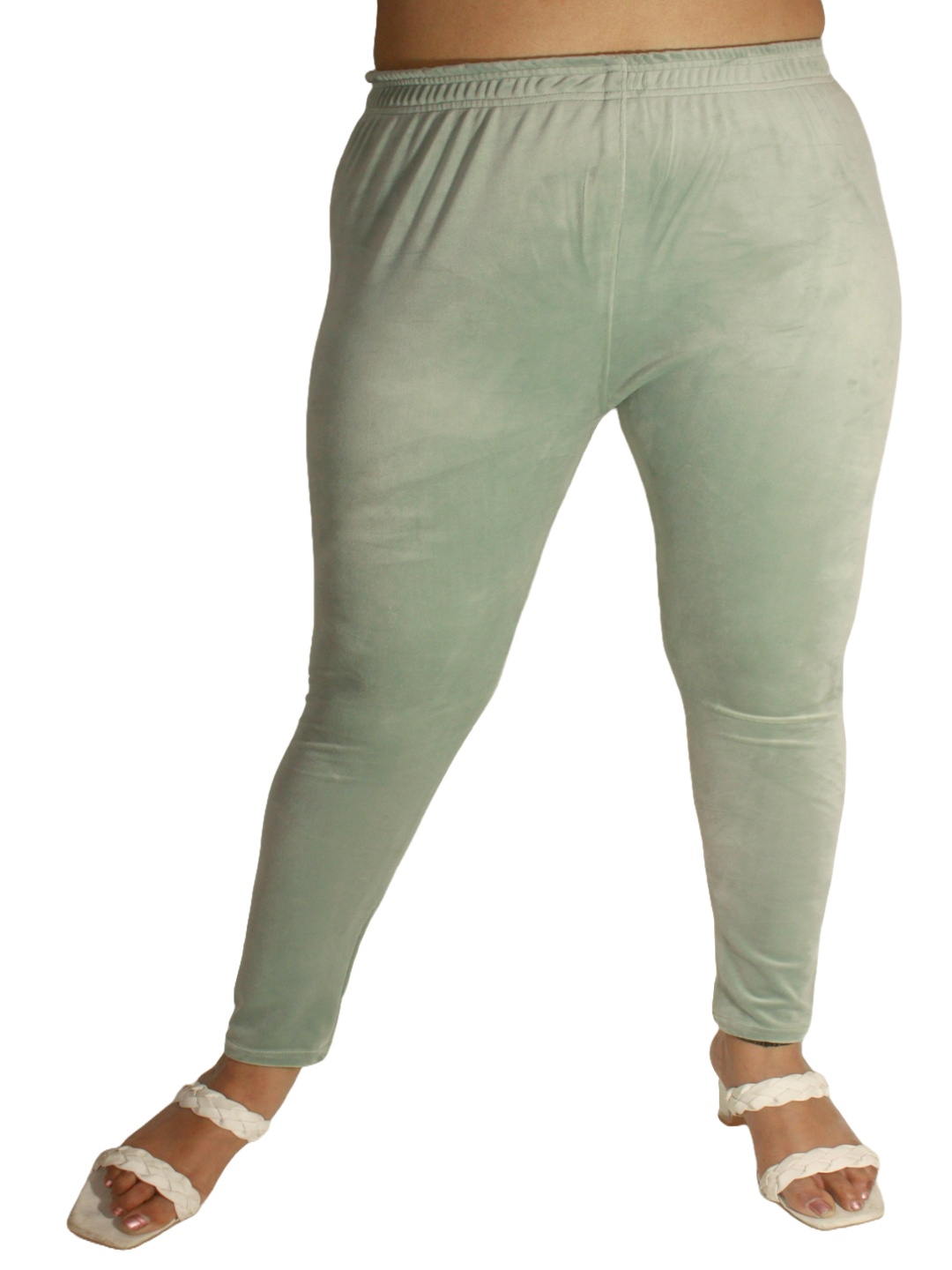 

PINK SHELL Ankle Length Leggings, Green