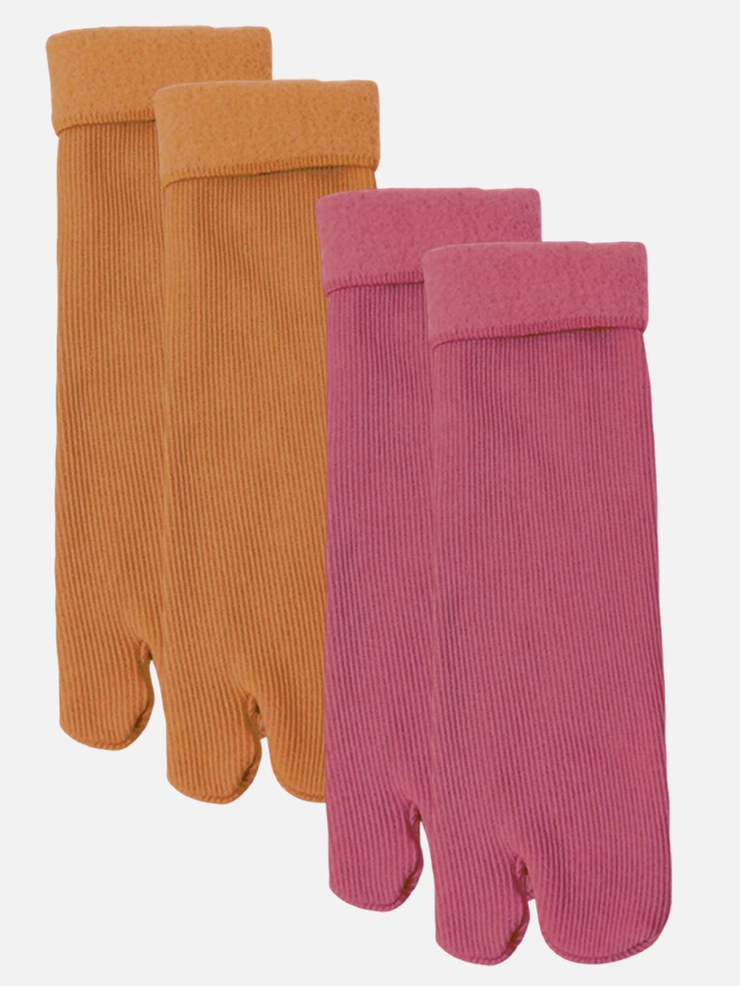 

StyFun Women Pack Of 2 Striped Calf-Length Socks, Maroon