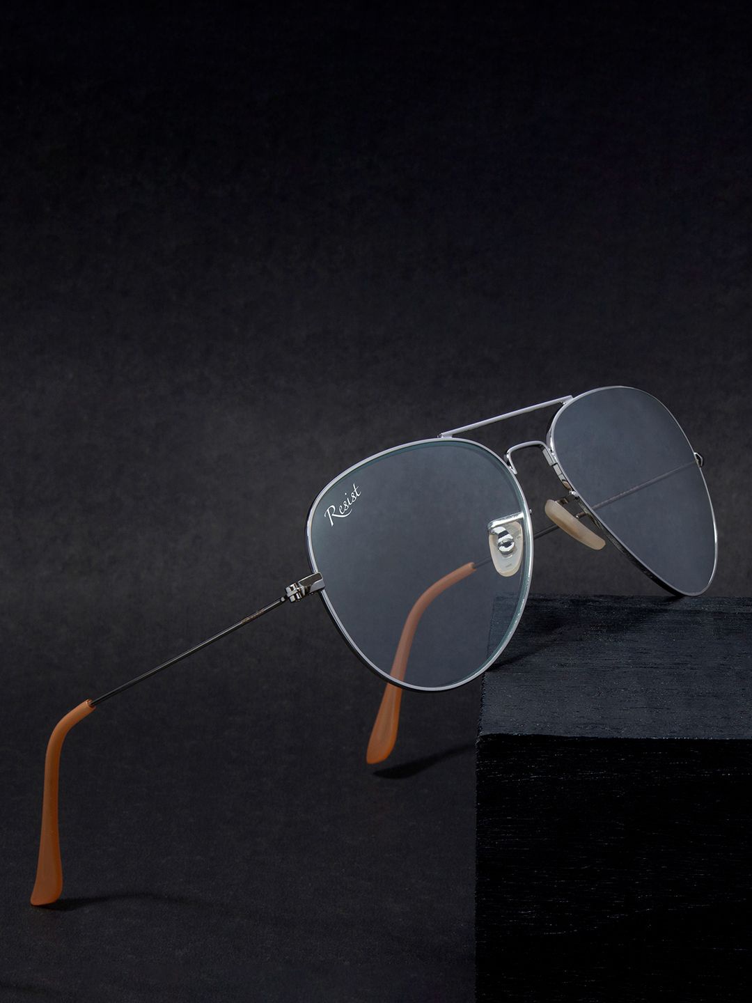 

RESIST EYEWEAR Unisex Aviator Sunglasses with UV Protected Lens AIRCRAFTS, Transparent
