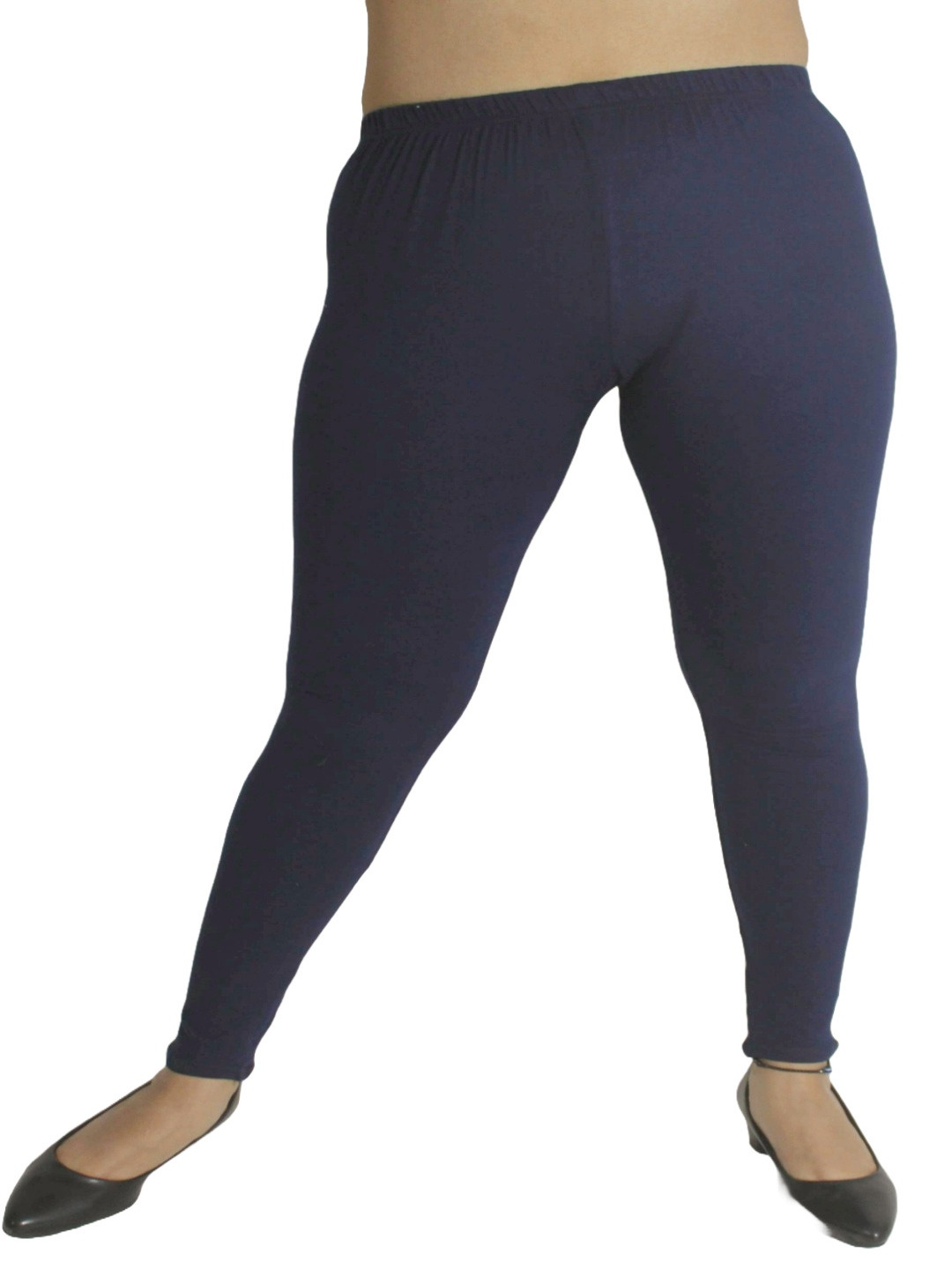 

PINK SHELL Women Cotton Ankle-Length Leggings, Navy blue