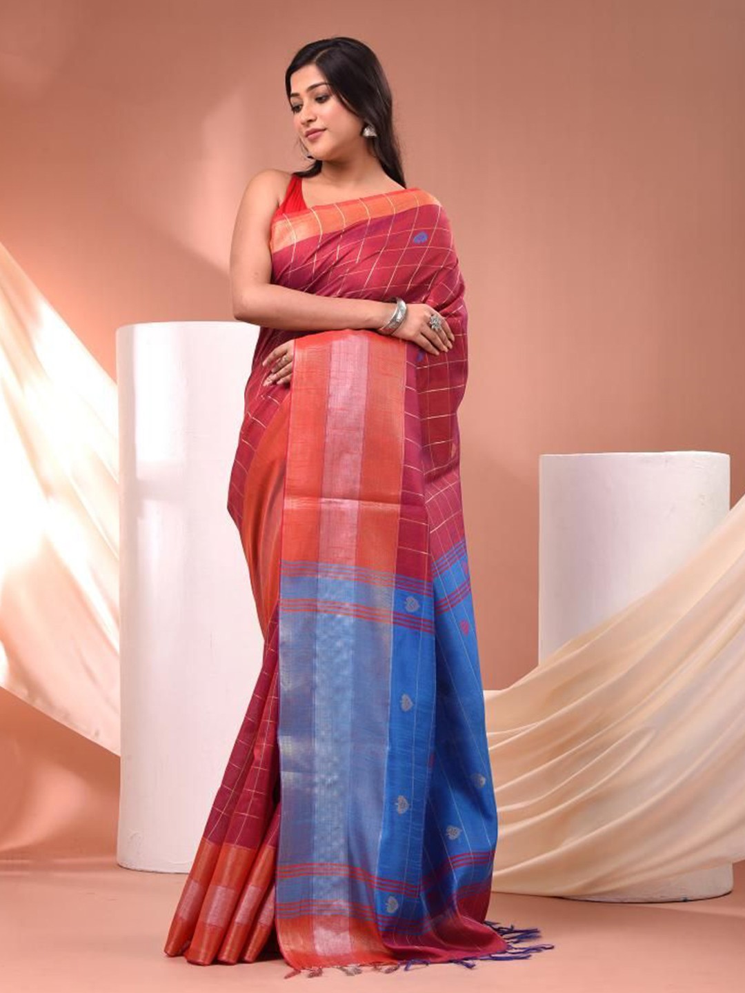 

VIBHAVARI Ethnic Motifs Zari Saree, Purple