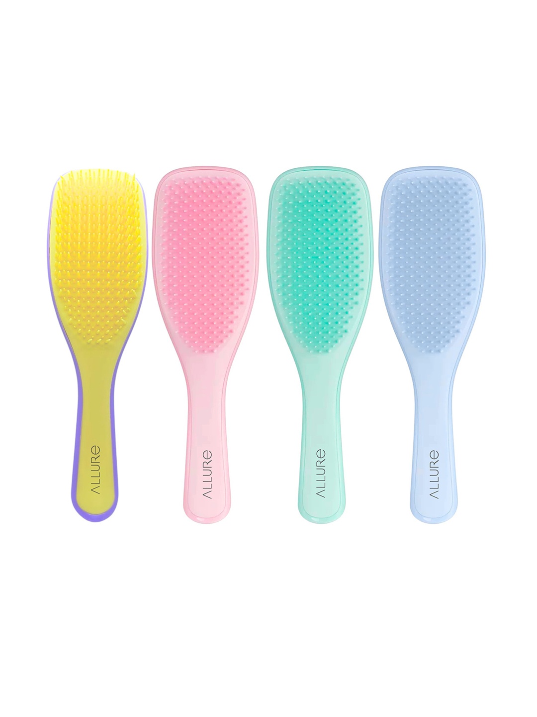 

ALLURE Flat Detangling Ideal Hair Brush- FHB-02 - Assorted, Pink