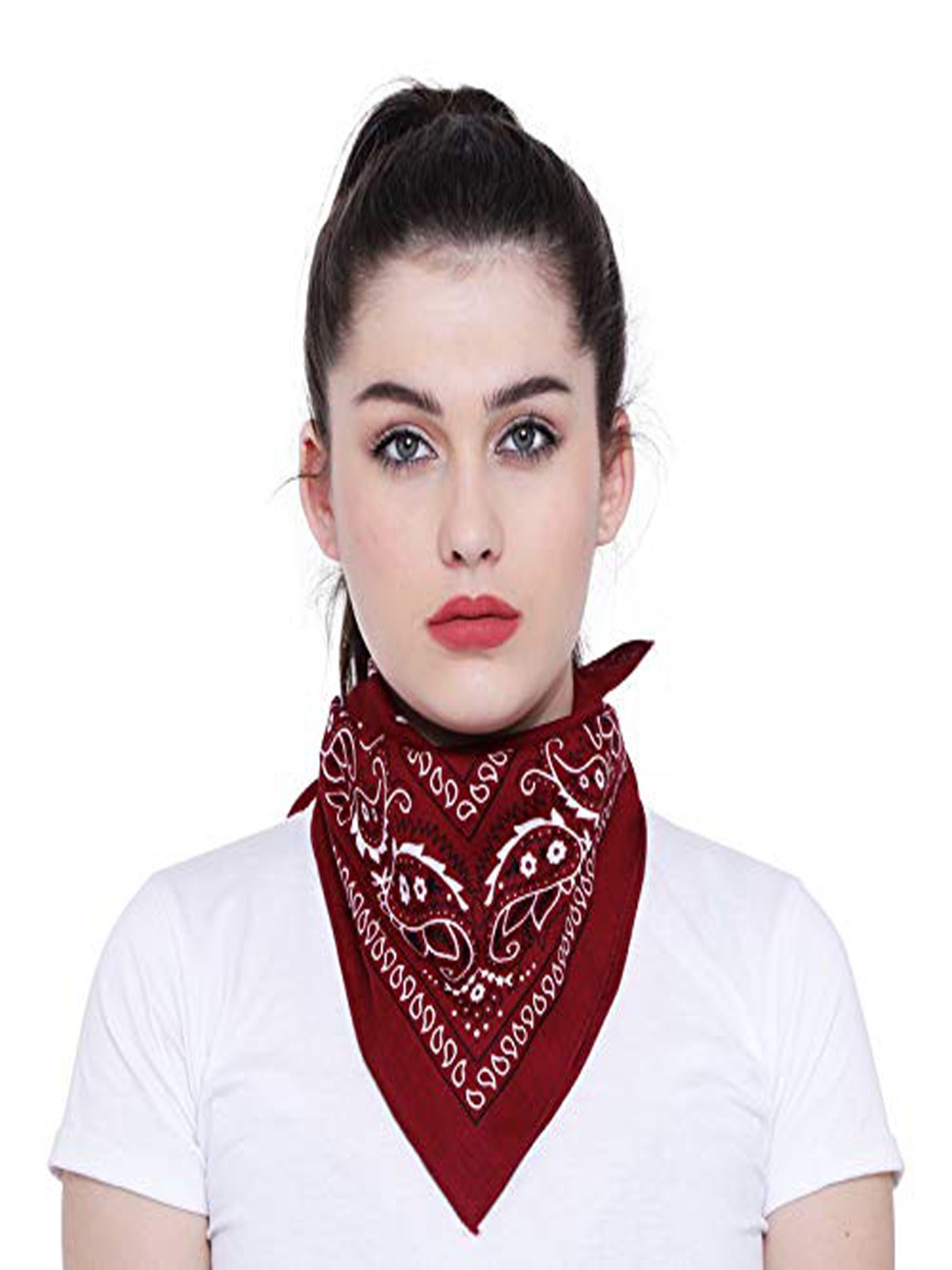 

Aadikart Unisex Bandana Headband, Maroon