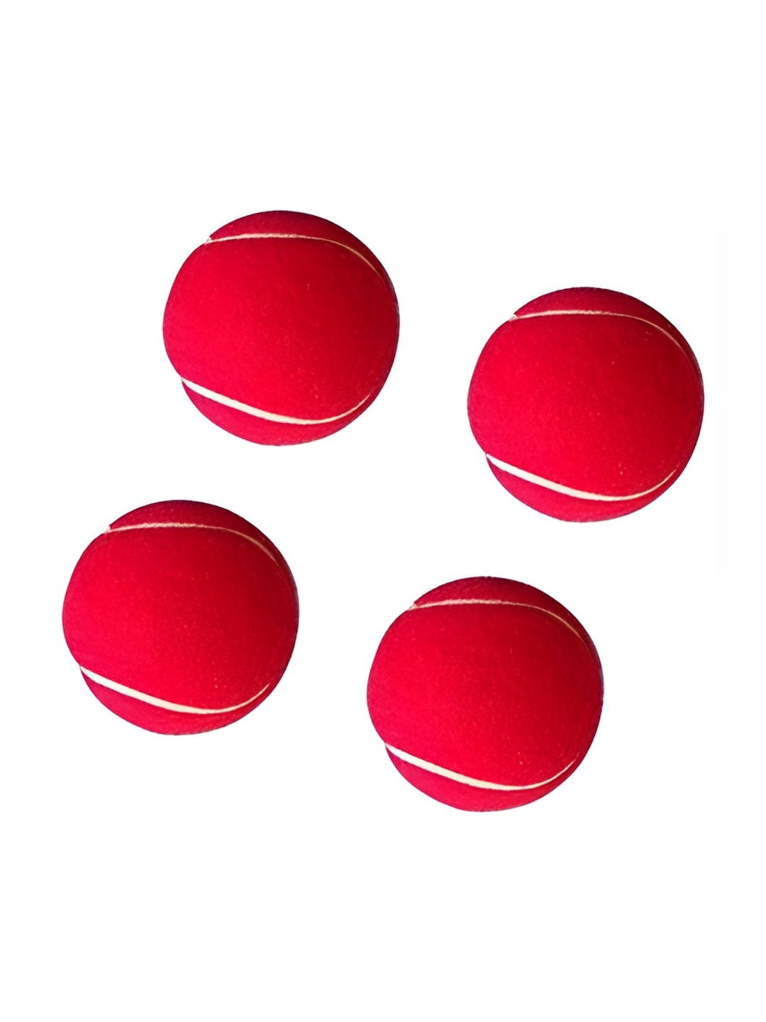 

HackerX 4Pcs Fuzzy Sports Tennis Ball, Red