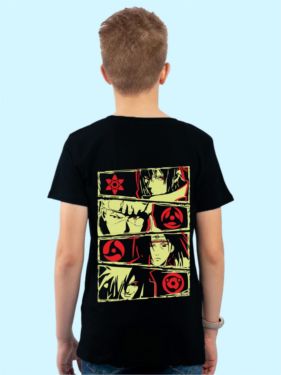 

Uniplanet store Boys Typography Printed Applique T-shirt, Black