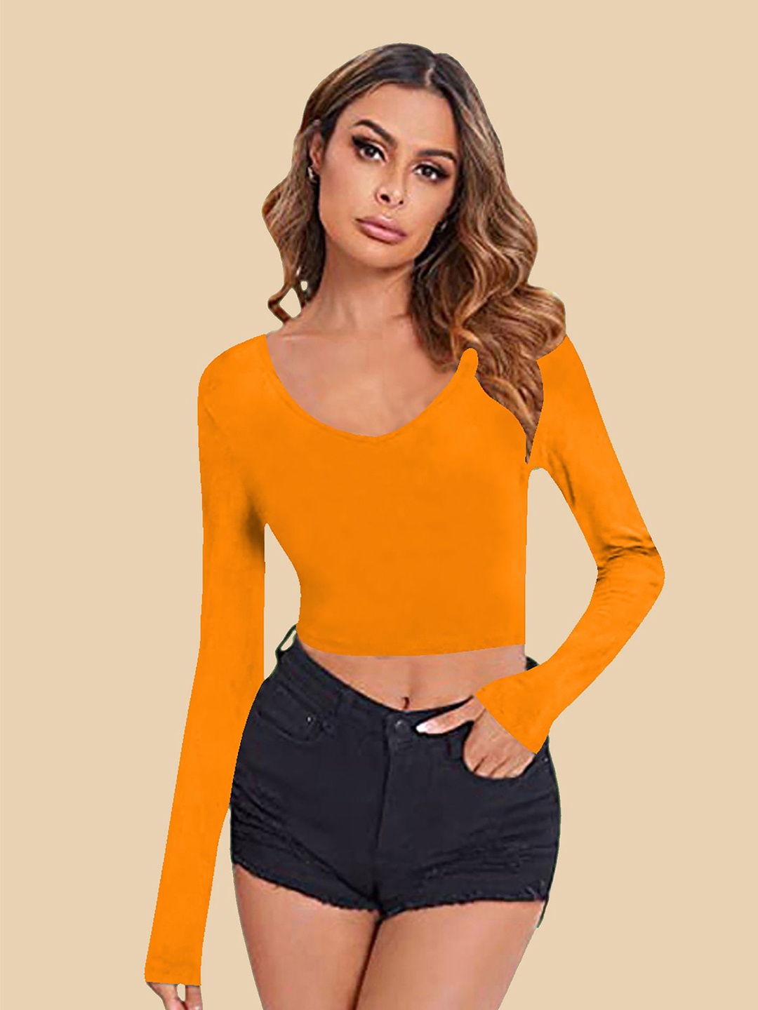 

Dream Beauty Fashion Crop Top, Yellow