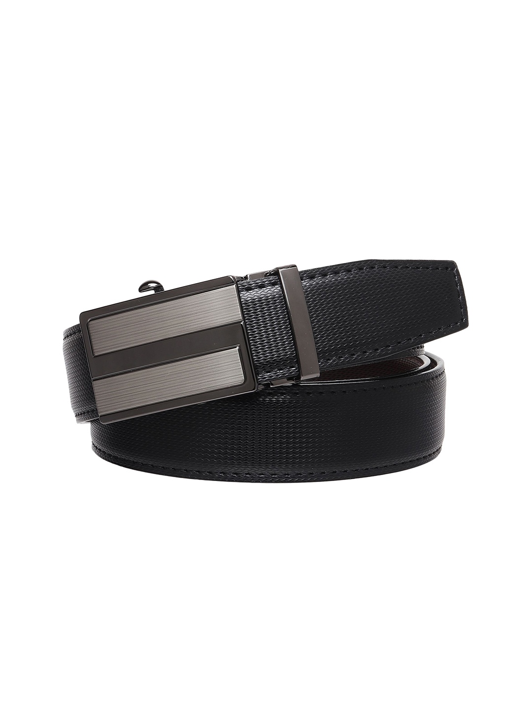 

Provogue Men Textured Reversible Formal Belt, Black