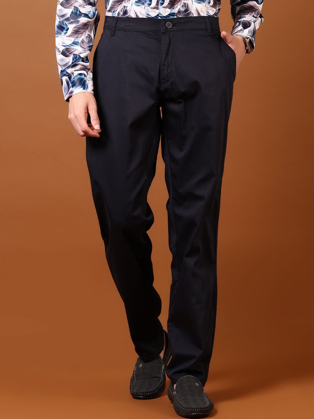 

V-Mart Men Chinos Trousers, Navy blue
