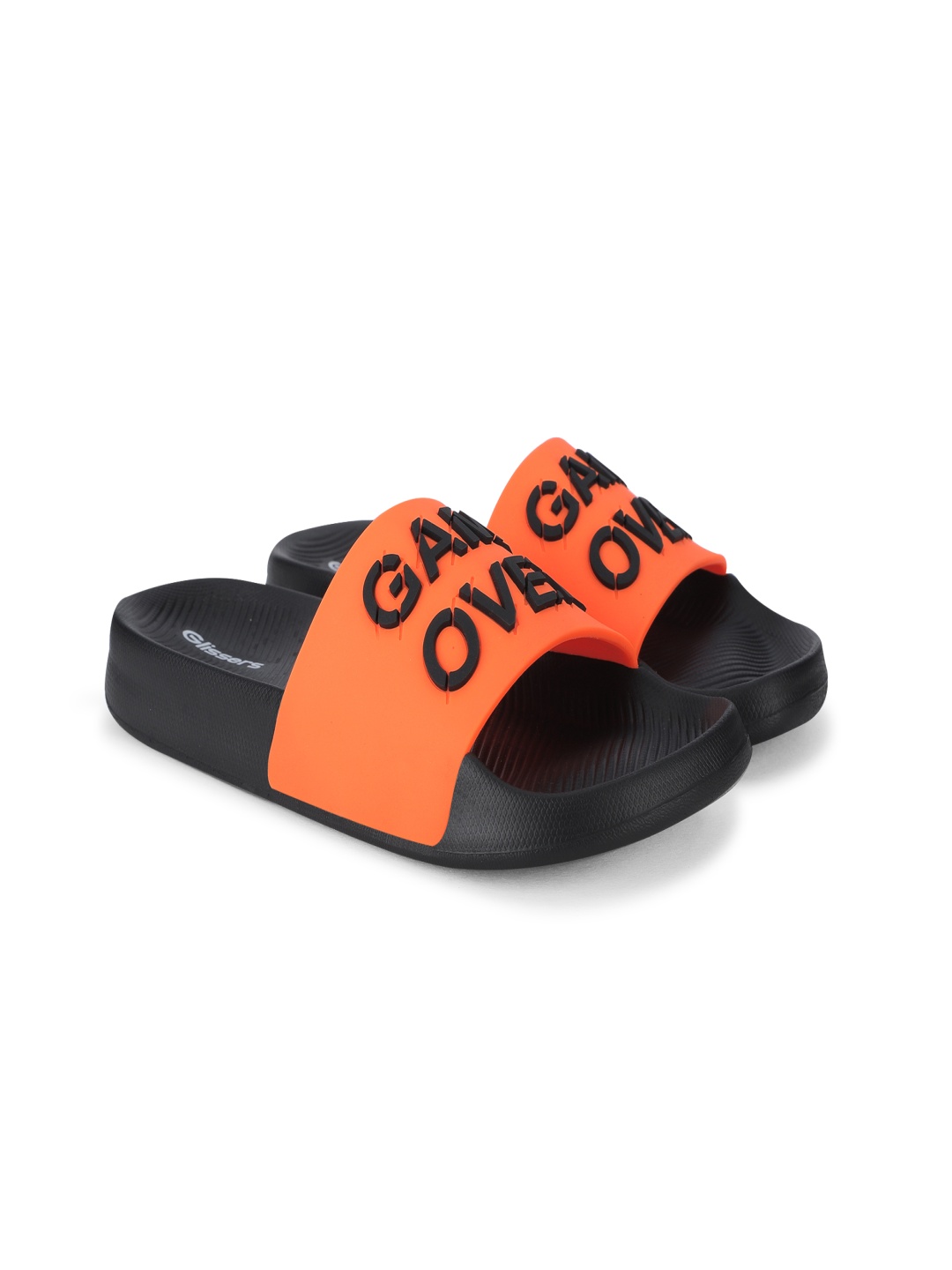 

GLISSERS Boys Self Design Sliders, Orange