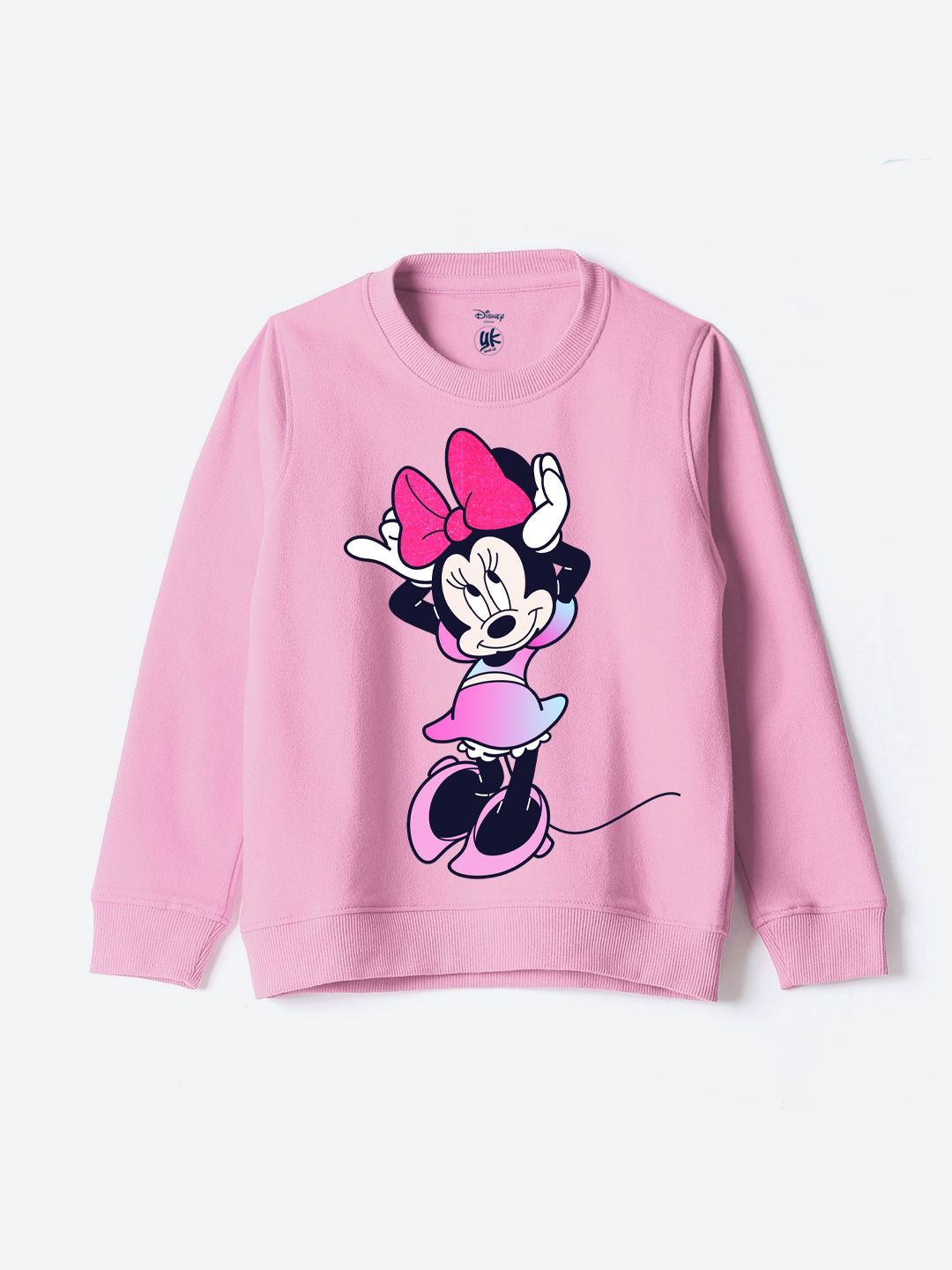 

YK Disney Girls Printed Sweatshirt, Pink