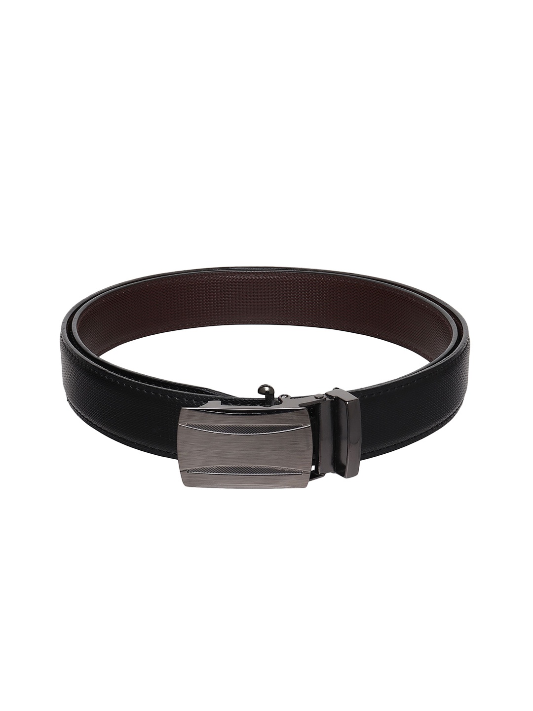 

Provogue Men Textured Reversible Formal Belt, Black