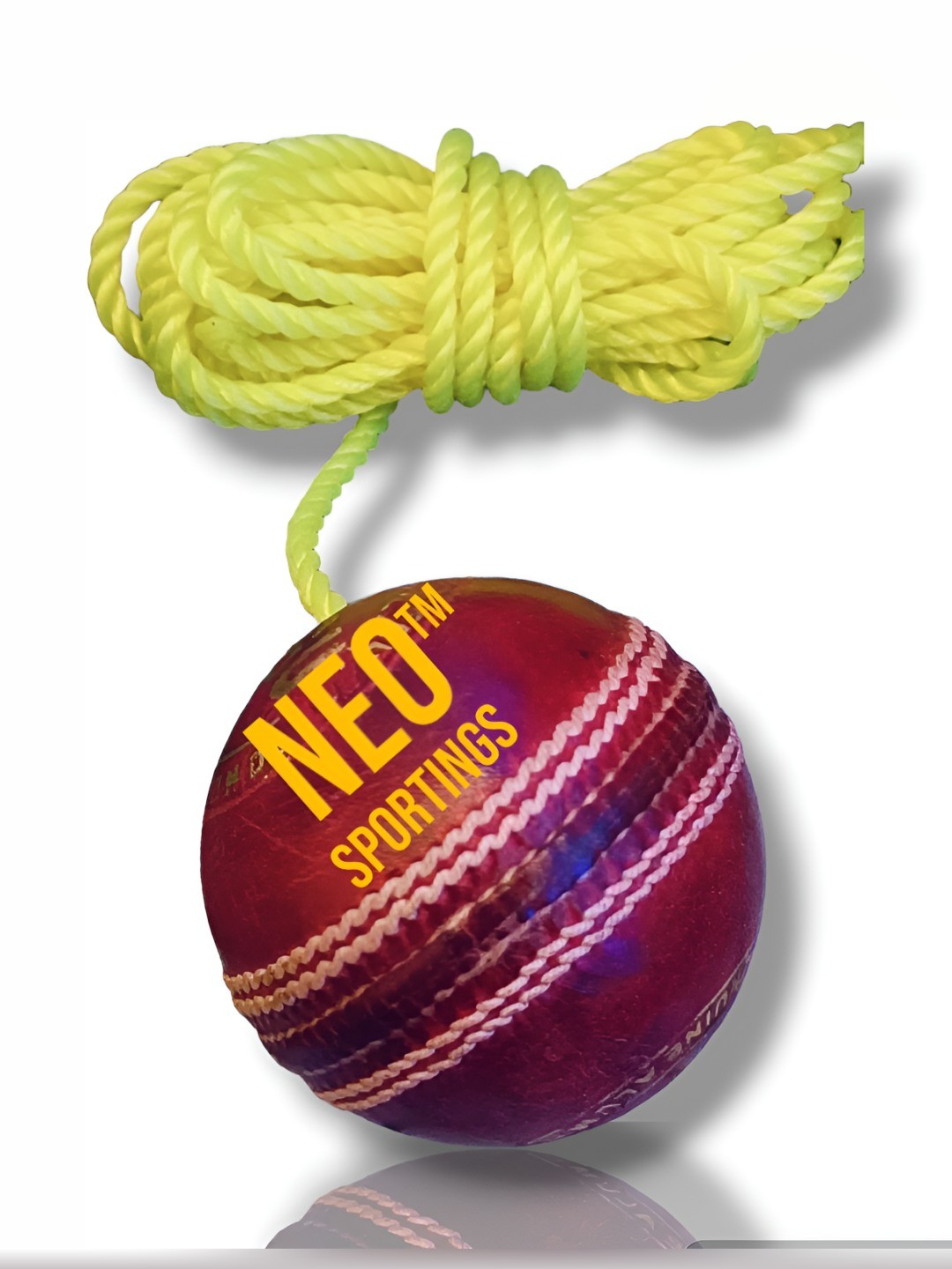 

HackerX Leather Trainy Sports Cricket Ball, Red