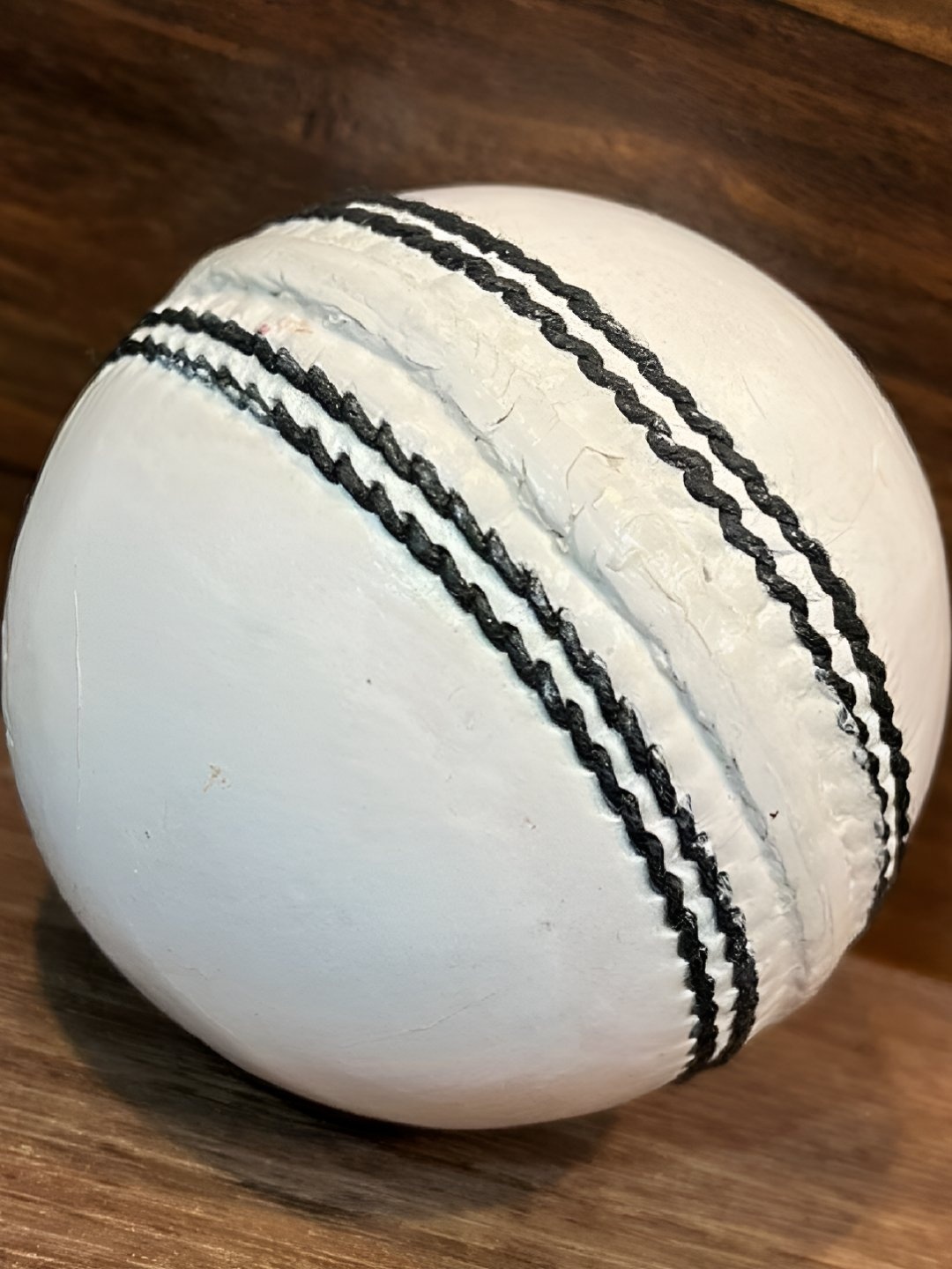 

HackerX Premium Leather Cricket Ball, White