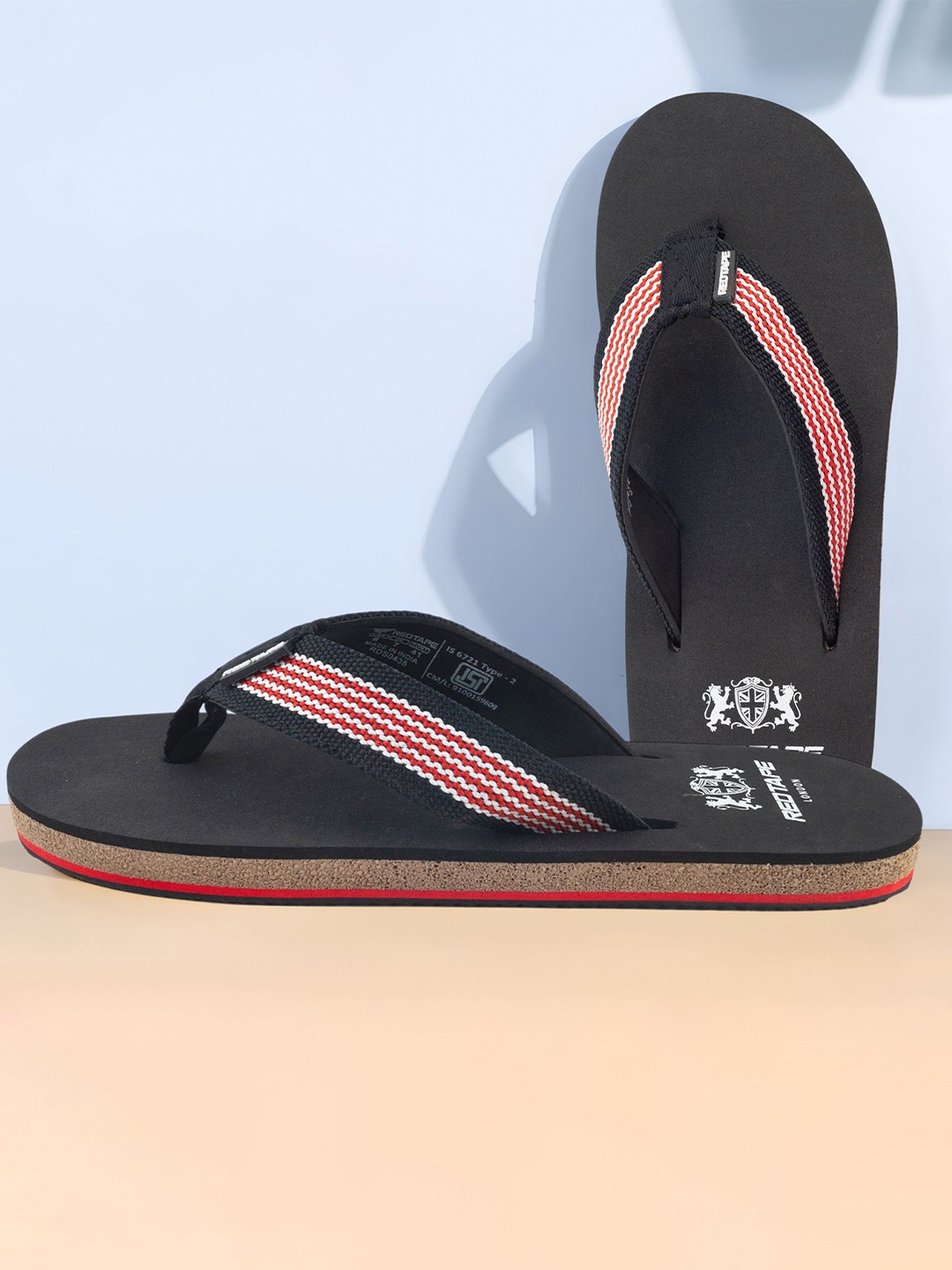 

Red Tape Men Thong Flip-Flops, Black