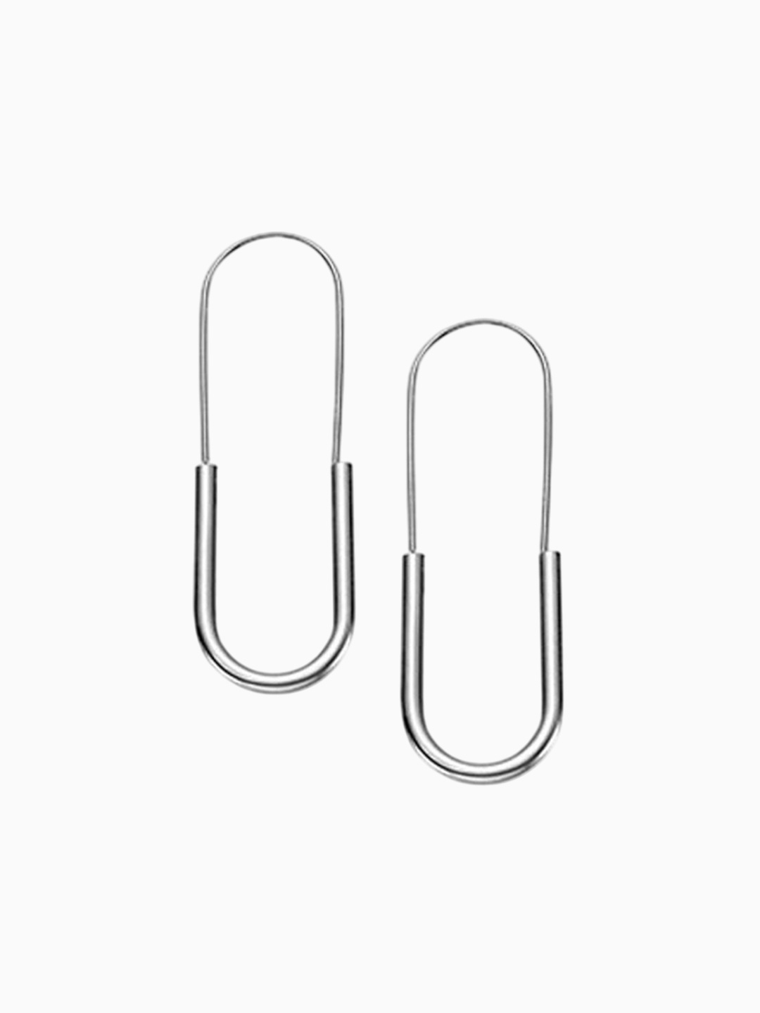 

Just Lil Things Contemporary Shaped Pin Drop Earrings, Silver