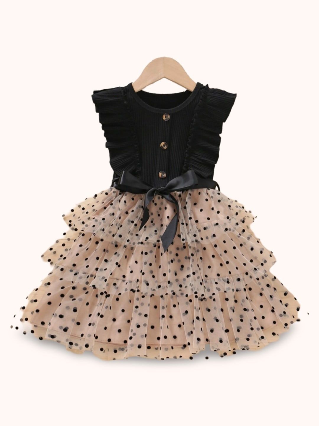 

BAESD Floral Print Fit & Flare Dress, Black