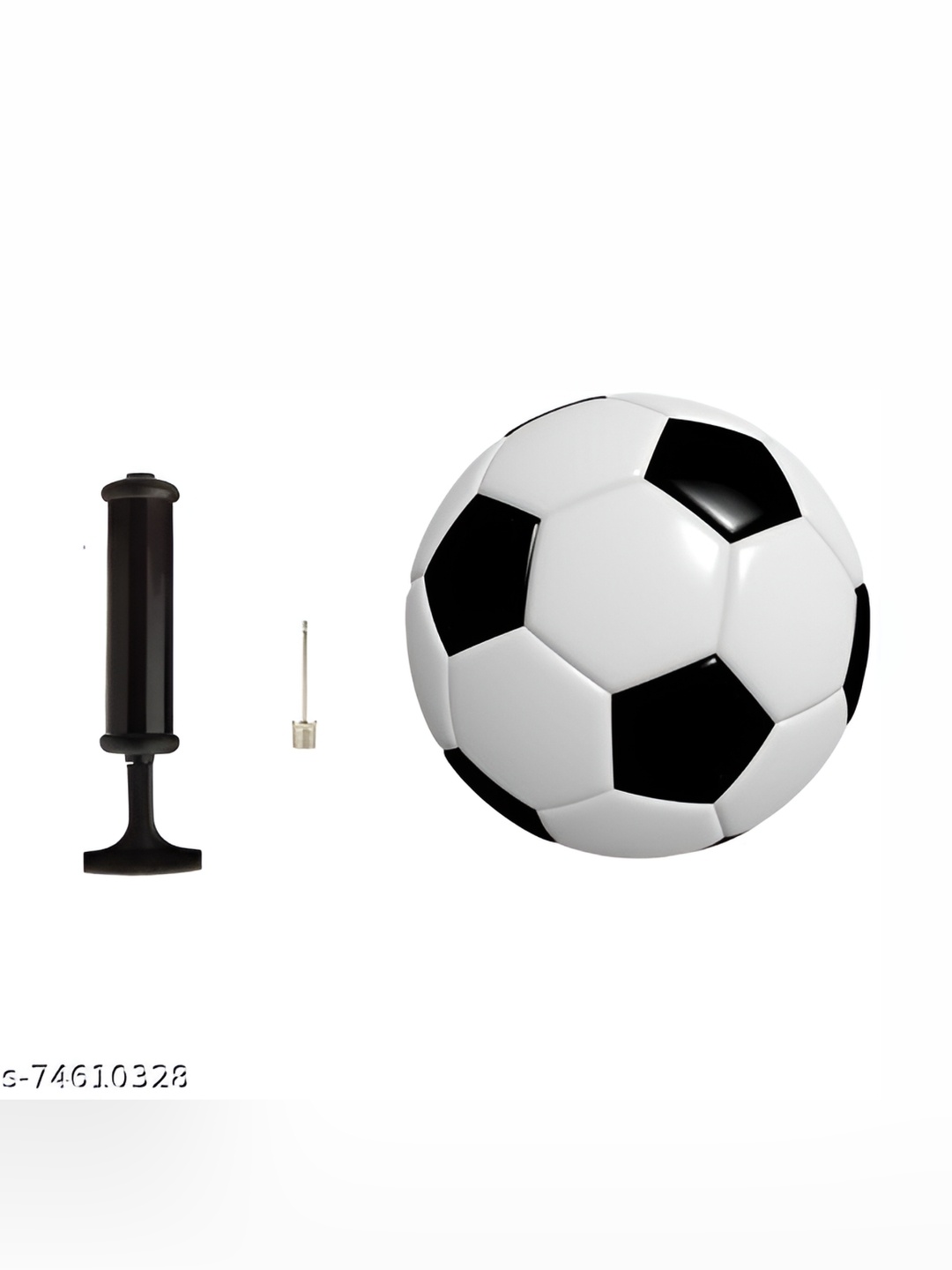 

HackerX Pebble Trainy Sports Football With Air Pump, Black